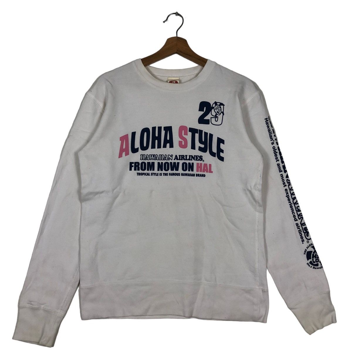 Japanese Brand 🔥90’s Vintage Sweatshirt Hawaiian Airlines Big Logo Size US M / EU 48-50 / 2 - 2 Thumbnail