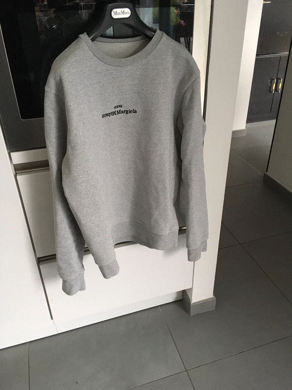 image of Maison Margiela Oversized Sweatshirt in Grey, Men's (Size Medium)