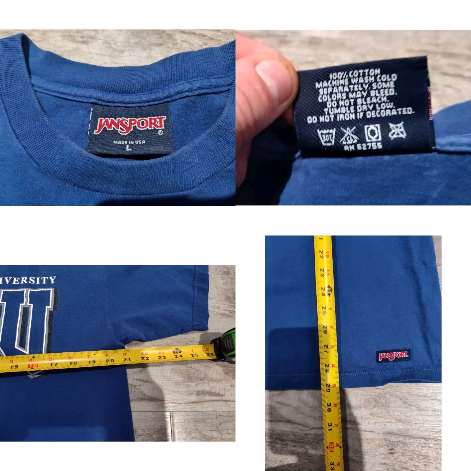 Jansport VINTAGE Jansport GVSU Lakers T-Shirt Men Large Blue College College Sports USA 90s Size US L / EU 52-54 / 3 - 8 Thumbnail
