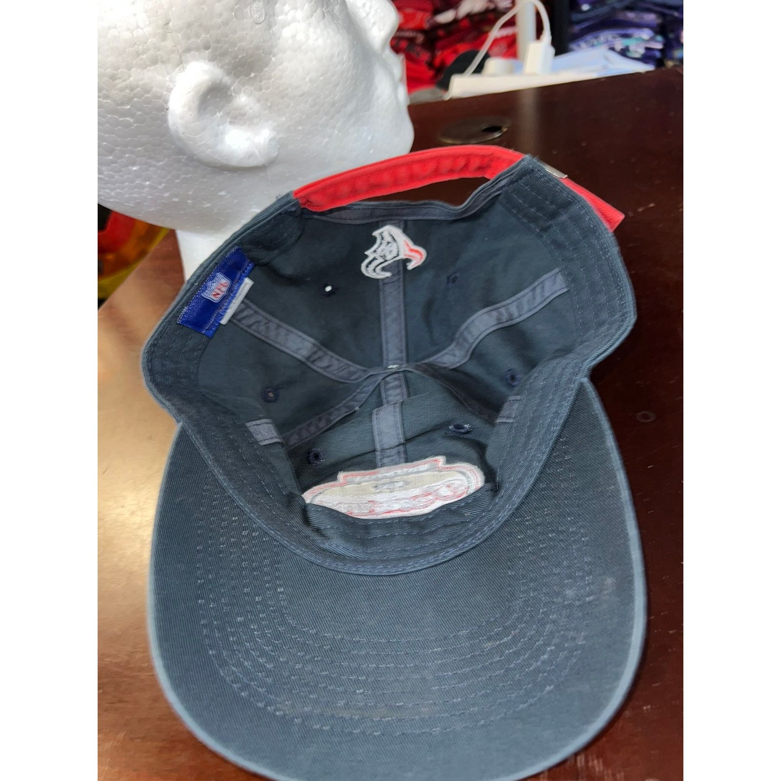 Reebok Houston Texans Hat Reebok NFL Football NFC Blue Cap Headwear Size ONE SIZE - 6 Thumbnail