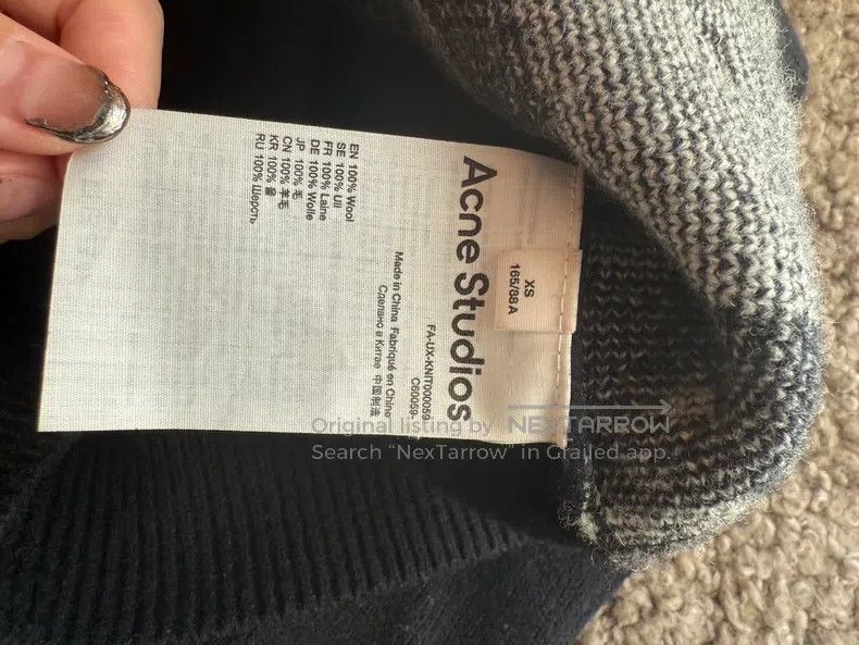 Acne Studios Acne Studios Checkerboard Button-Down Long Sleeve Wool Kni Size US XS / EU 42 / 0 - 4 Thumbnail