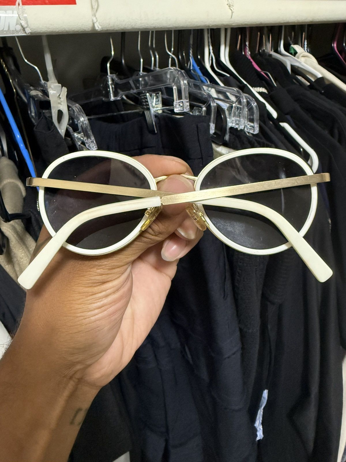 Raf Simons Linda Farrow x Raf Simons Sunglasses Size ONE SIZE - 2 Thumbnail
