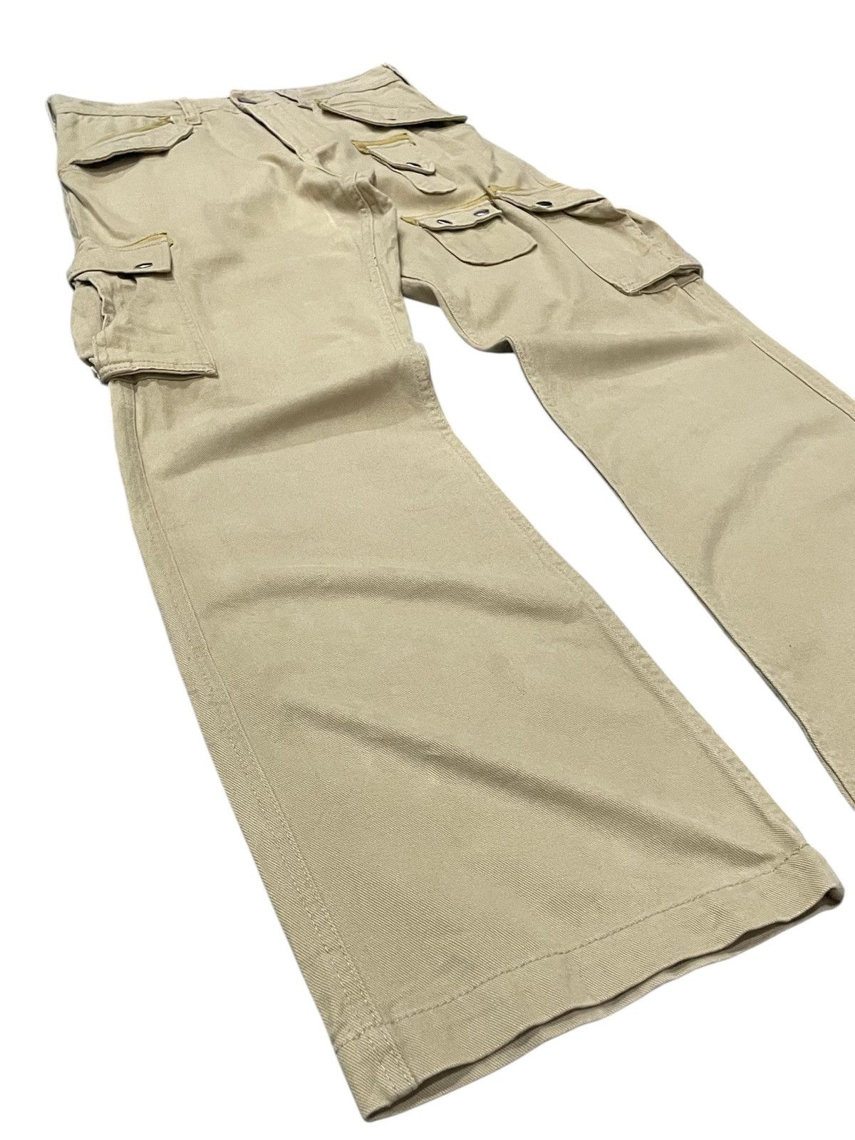 Hysteric Glamour × PPFM × Tete Homme Varosh Japan Multi Pocket Stencil Flare Cargo Pants Size US 30 / EU 46 - 9 Thumbnail