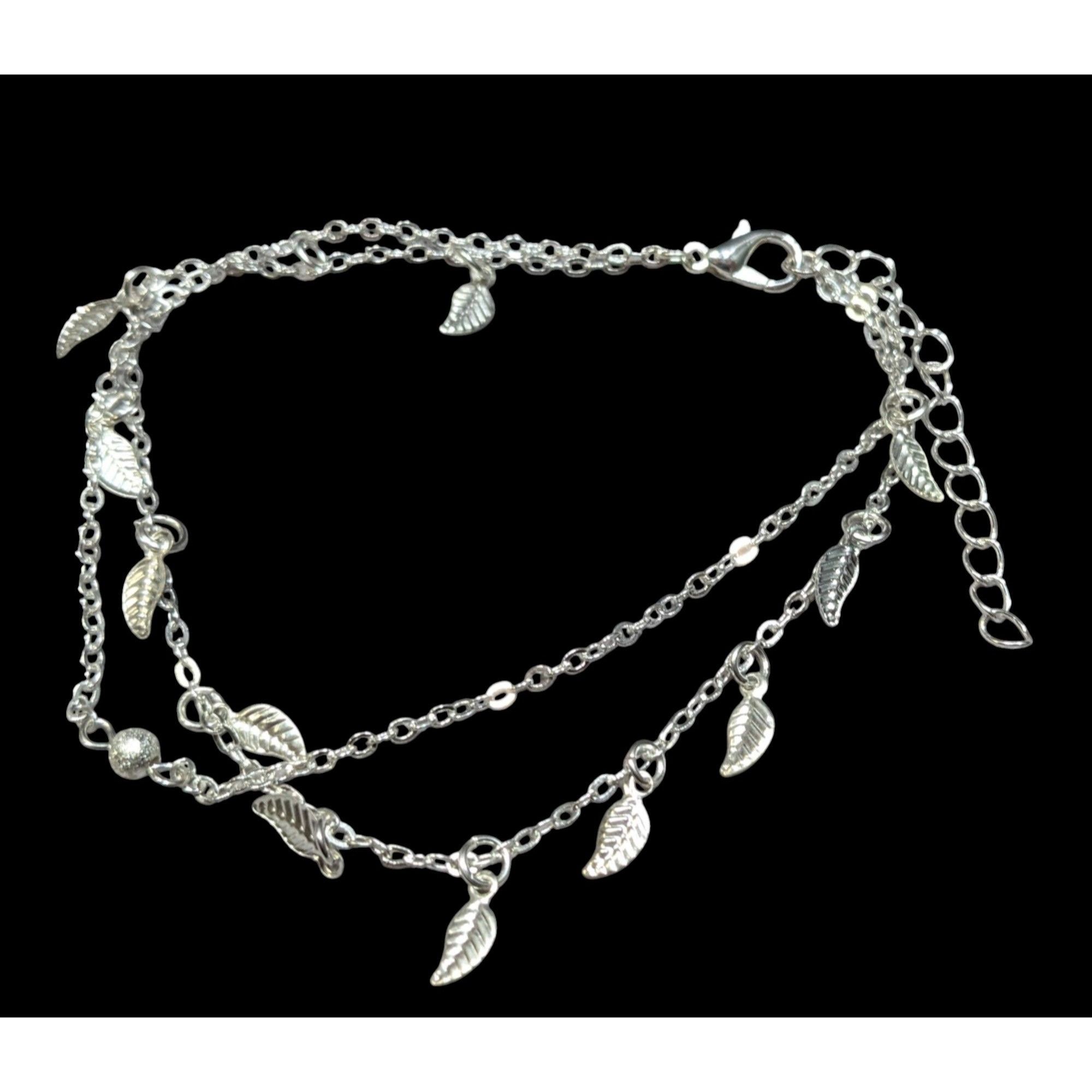 Other Minimalist Fairycore Layered Leaf Charm Bracelet Size ONE SIZE - 1 Thumbnail