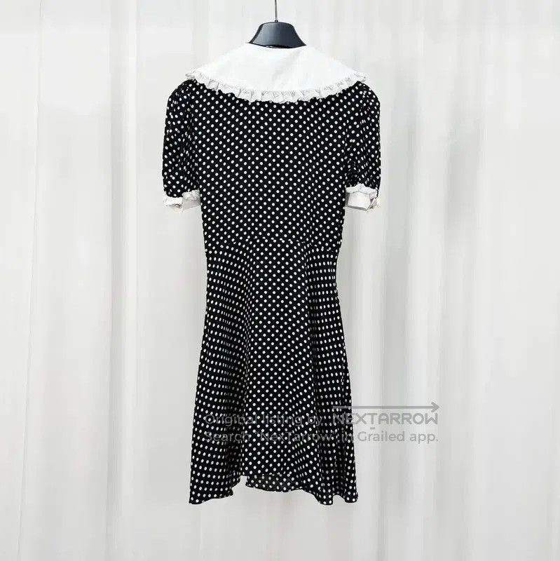 Miu Miu Miu Miu Black Polka Dot Dress with Collar . Size S / US 4 / IT 40 - 2 Thumbnail