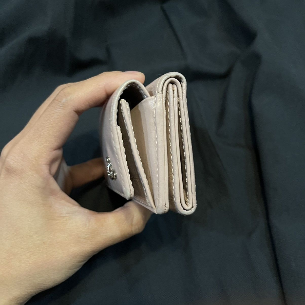Vivienne Westwood Vivienne Westwood Mini Wallet leather Pink beige Orb logo Size ONE SIZE - 6 Thumbnail