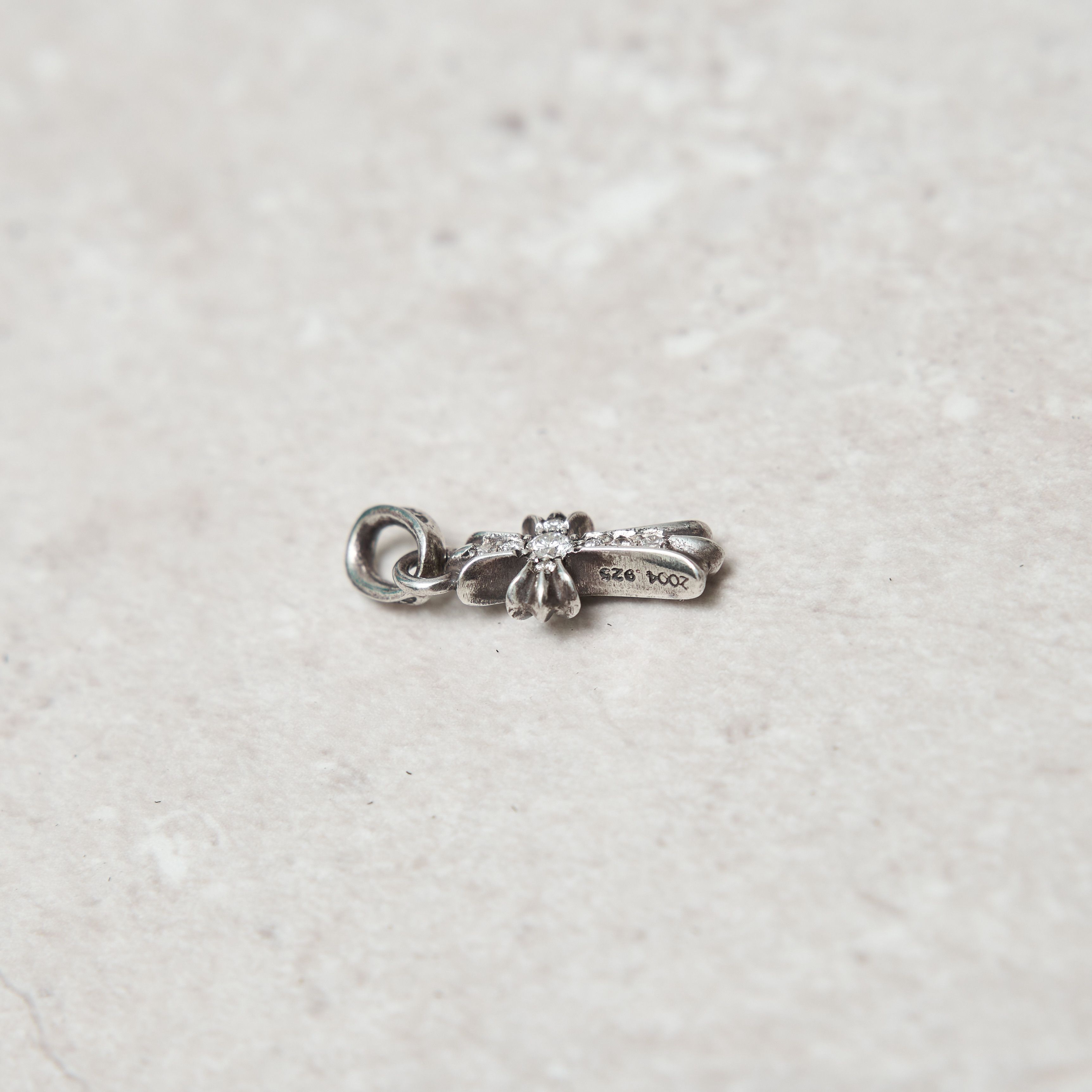 Chrome Hearts CHROME HEARTS Cross Baby Fat Sliver Pendant Diamond Size ONE SIZE - 4 Thumbnail