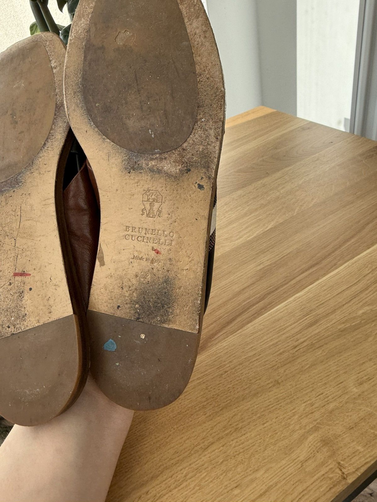 Brunello Cucinelli Brunello Cucinelli suede slides Size US 8 / IT 38 - 5 Thumbnail