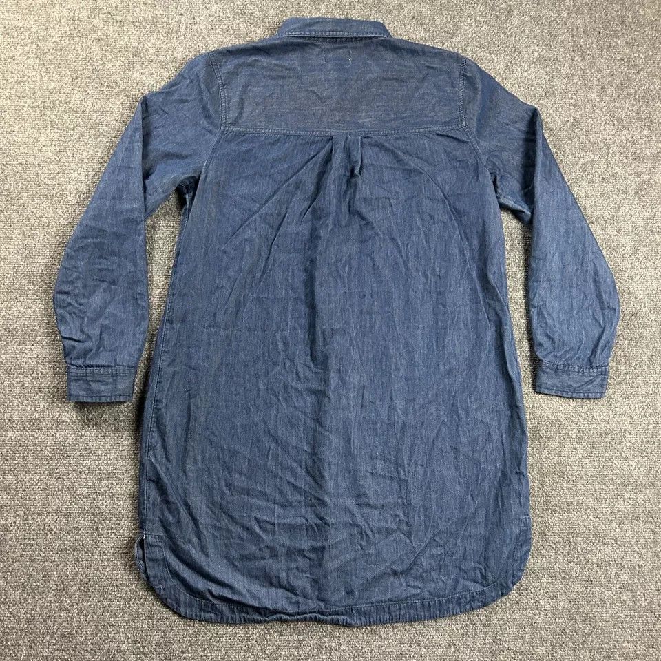 Old Navy Old Navy Dress Womens Large Shirt Midi Chambray Button Up Size L / US 10 / IT 46 - 6 Thumbnail
