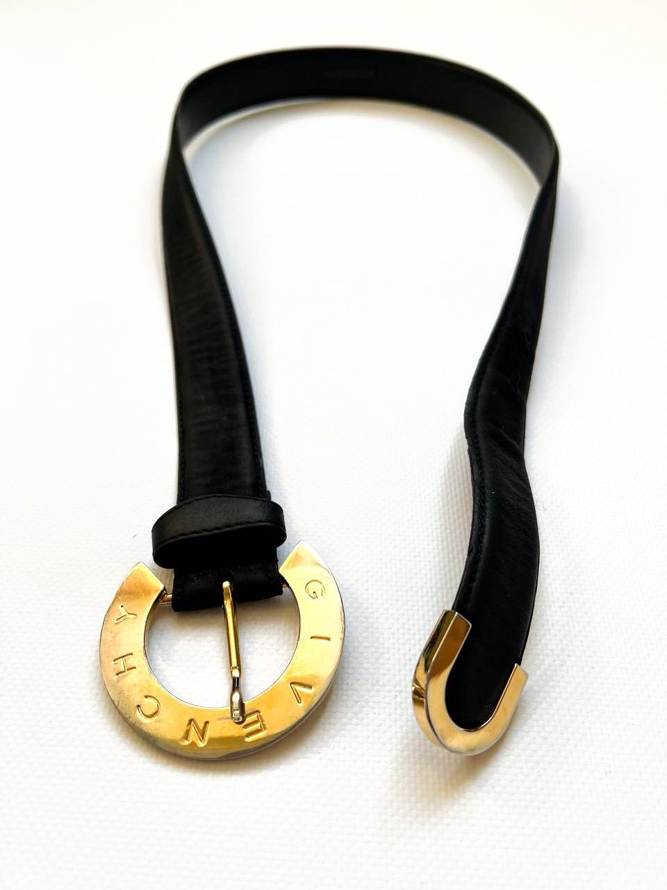 Givenchy × Japanese Brand × Vintage Vintage Givenchy luxury belt gold logo big buckle Size ONE SIZE - 4 Thumbnail