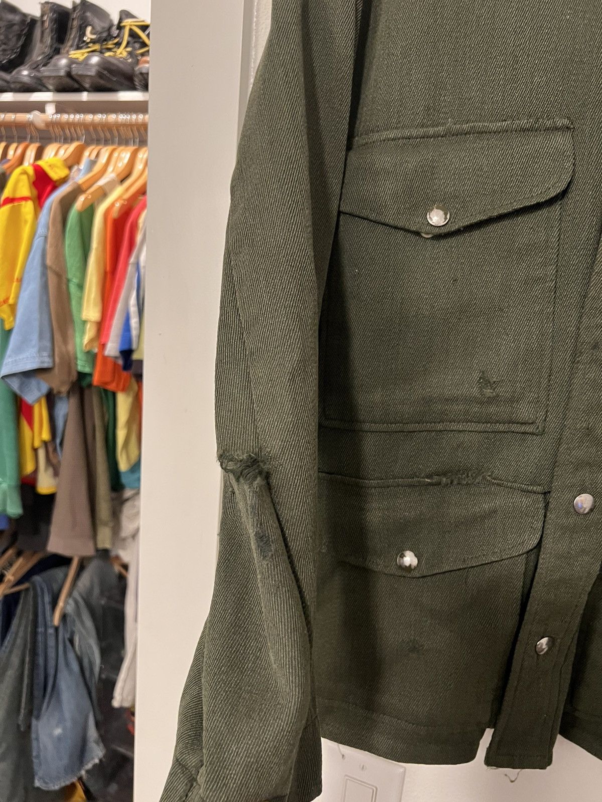 Vintage 50s whipcord Crusier Jacket Size US XL / EU 56 / 4 - 4 Thumbnail