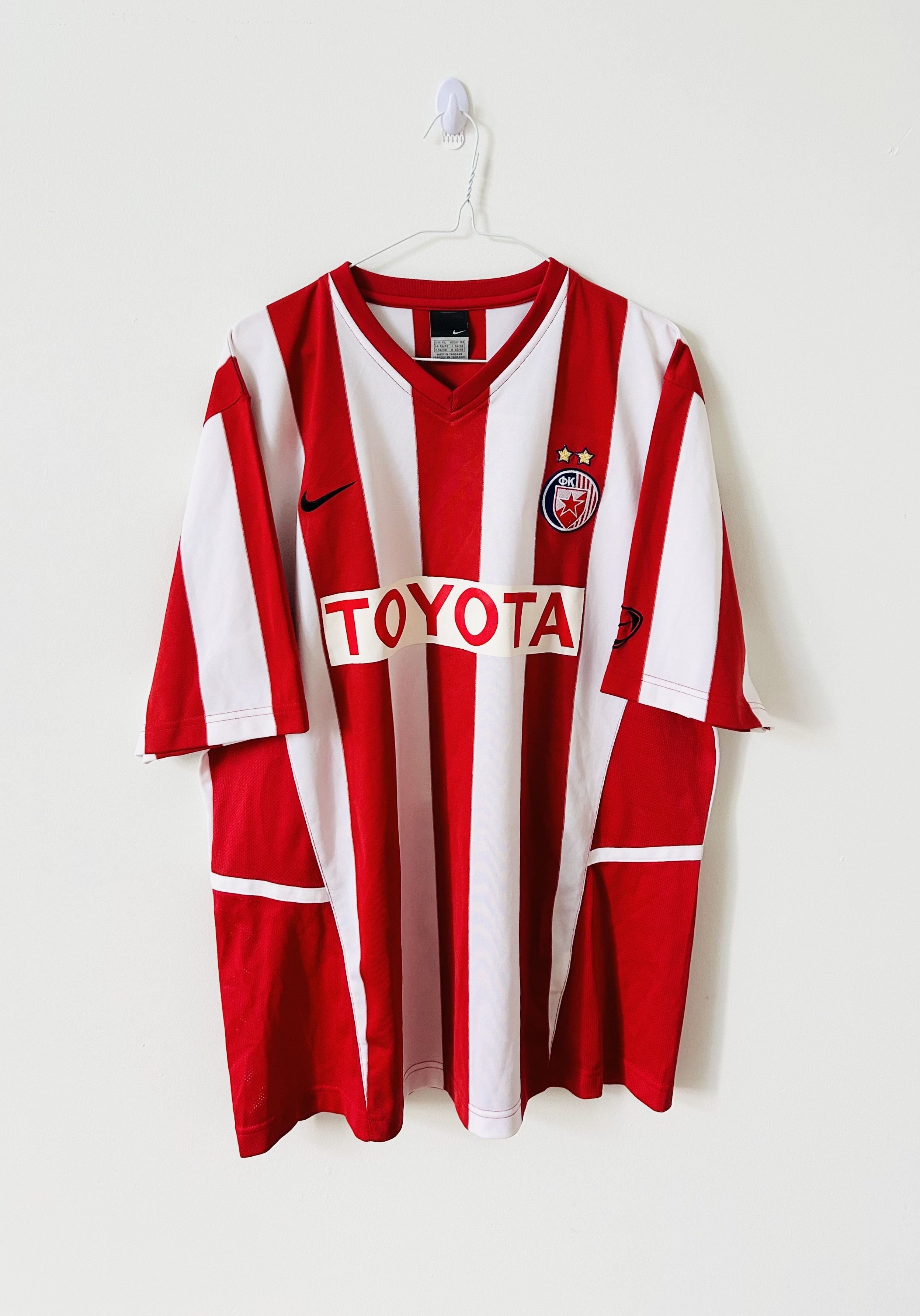 Nike × Vintage Red star belgrade 2006/07 home jersey Size US XL / EU 56 / 4 - 1 Thumbnail