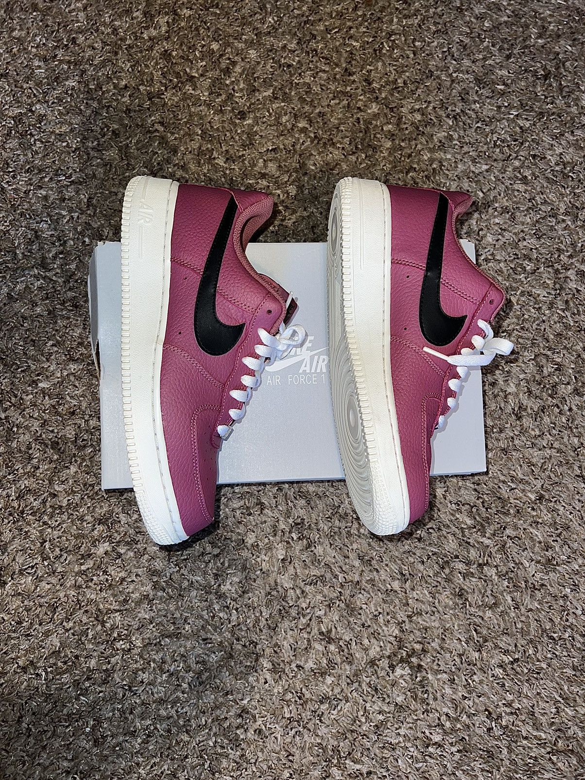 Nike Nike air force 1 burgundy white black sneaker shoes l Size US 8 / EU 41 - 3 Thumbnail