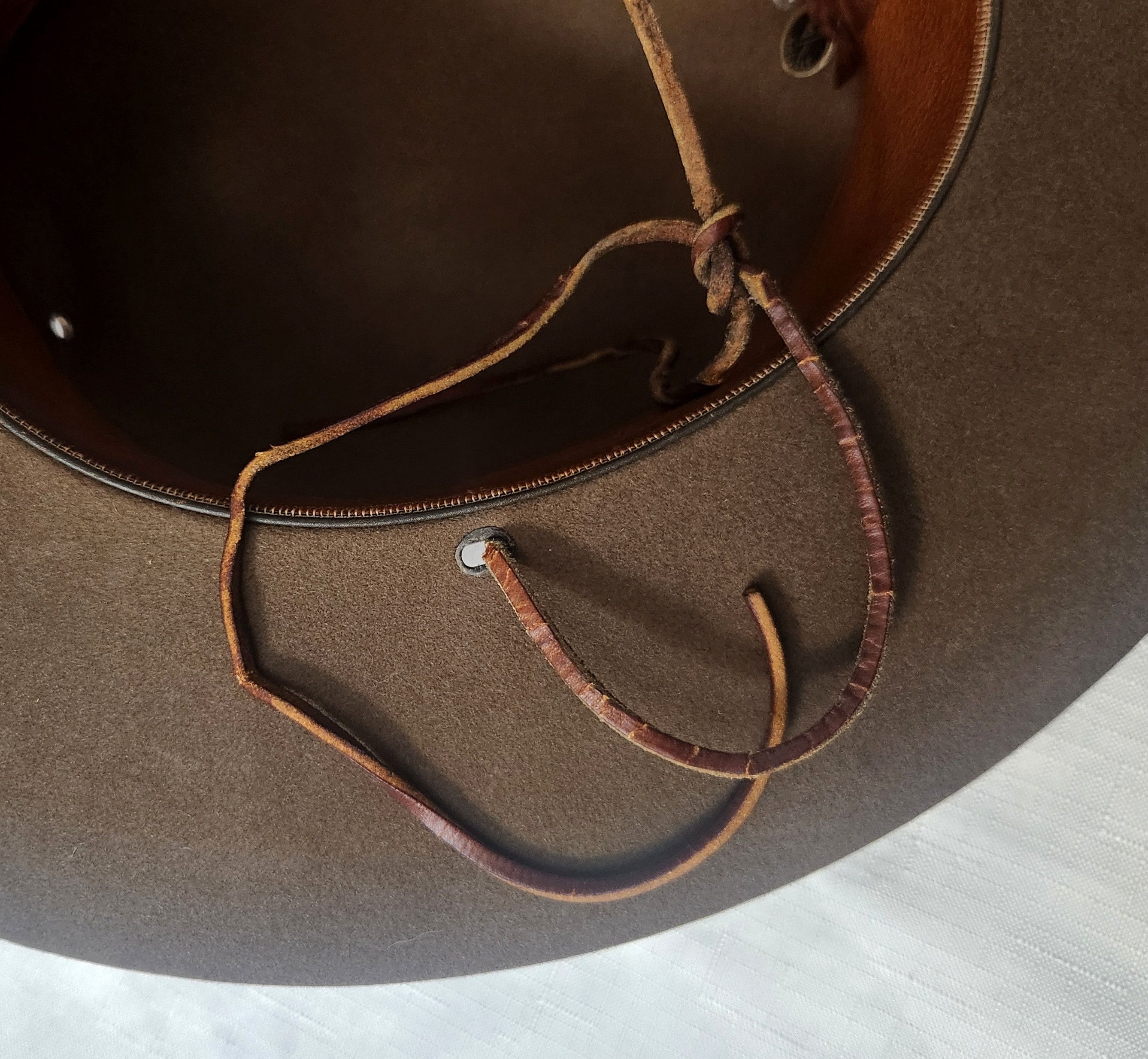 Stetson × Vintage WWII True Vintage Stetson Lt. Colonel Officer Campaign Hat Size ONE SIZE - 15 Thumbnail