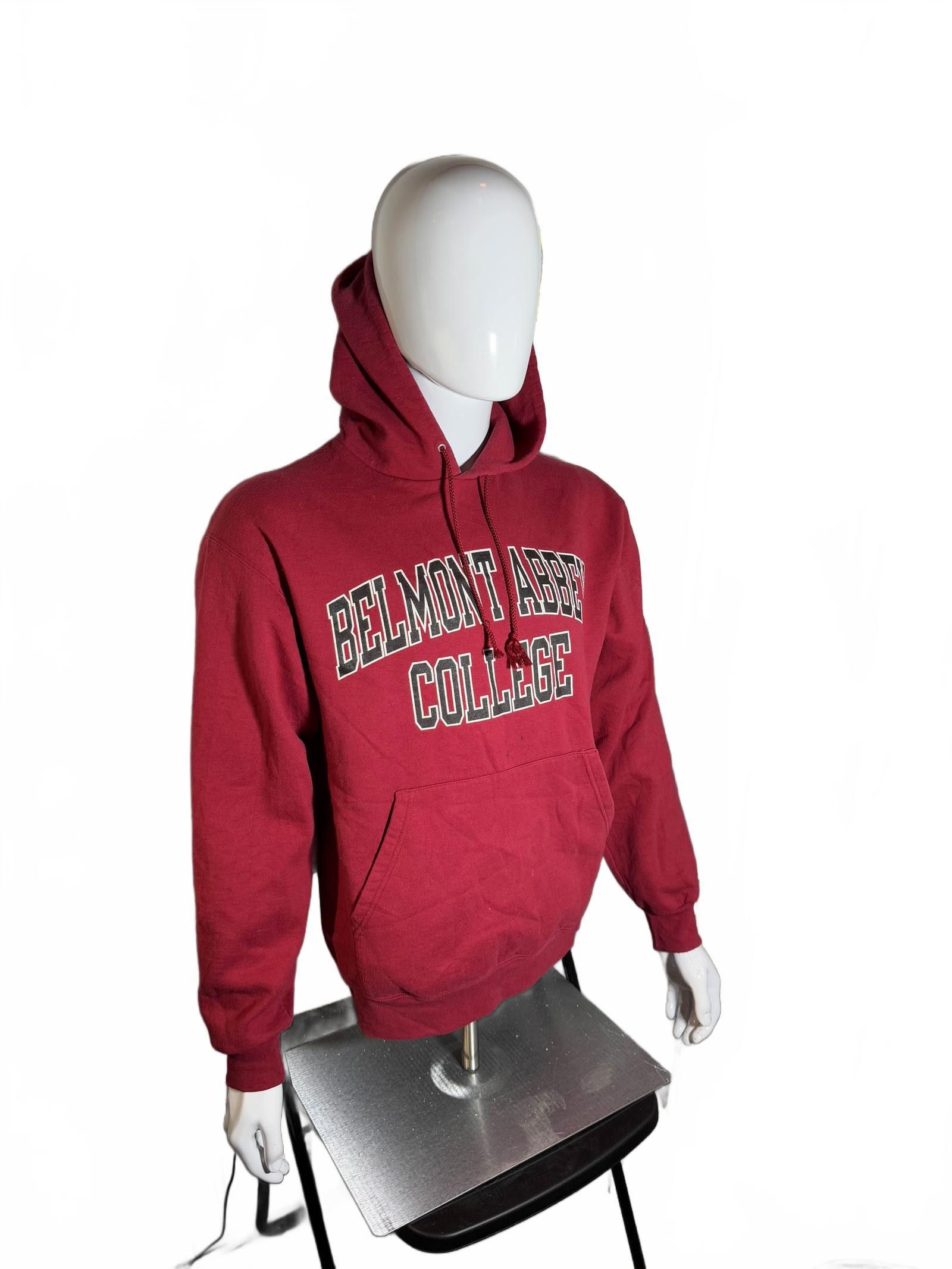 Champion Vintage Belmont Abbey College Hoodie Red Large Size US L / EU 52-54 / 3 - 1 Thumbnail