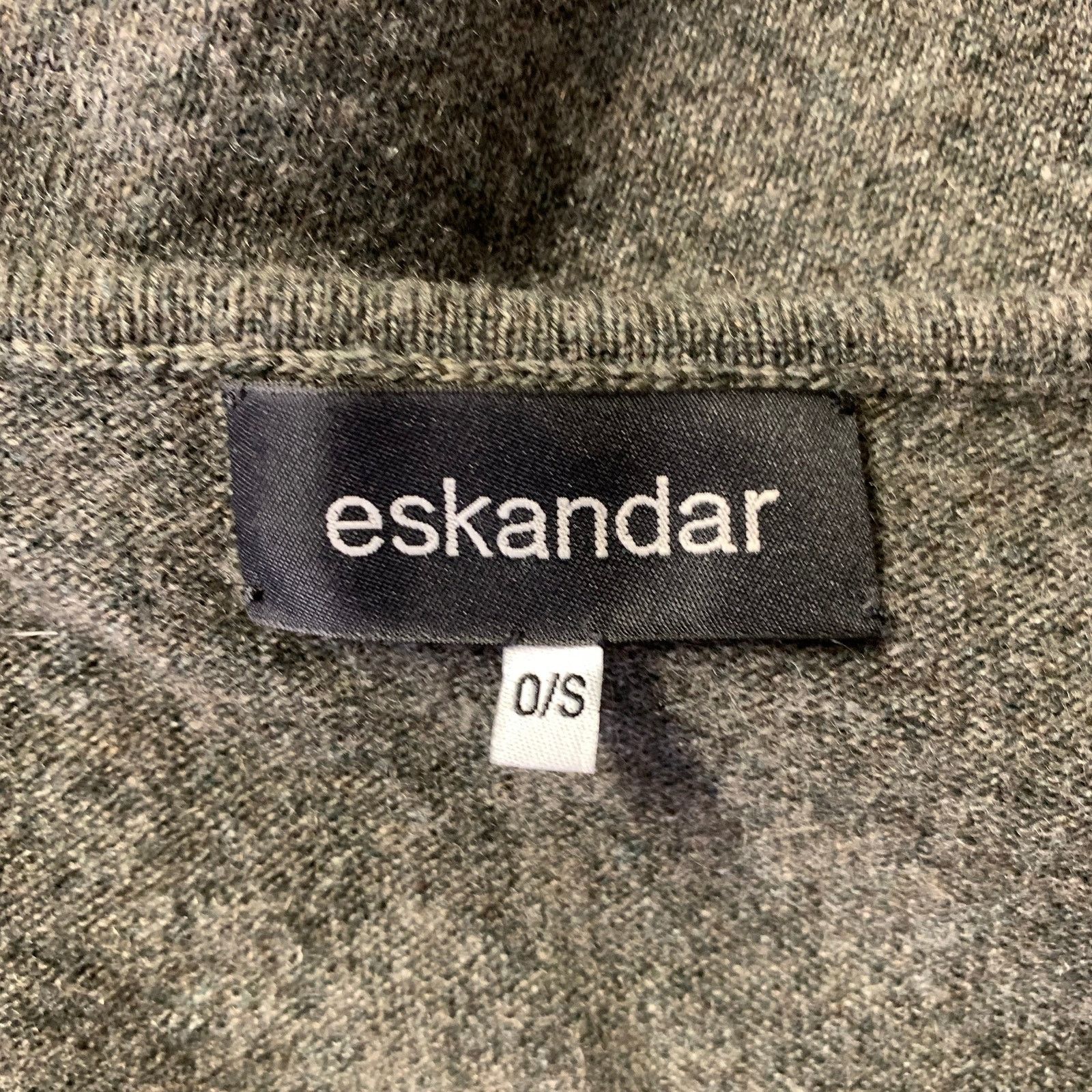 eskandar ESKANDAR Size M Grey Green Cashmere Sweater Size ONE SIZE - 5 Thumbnail
