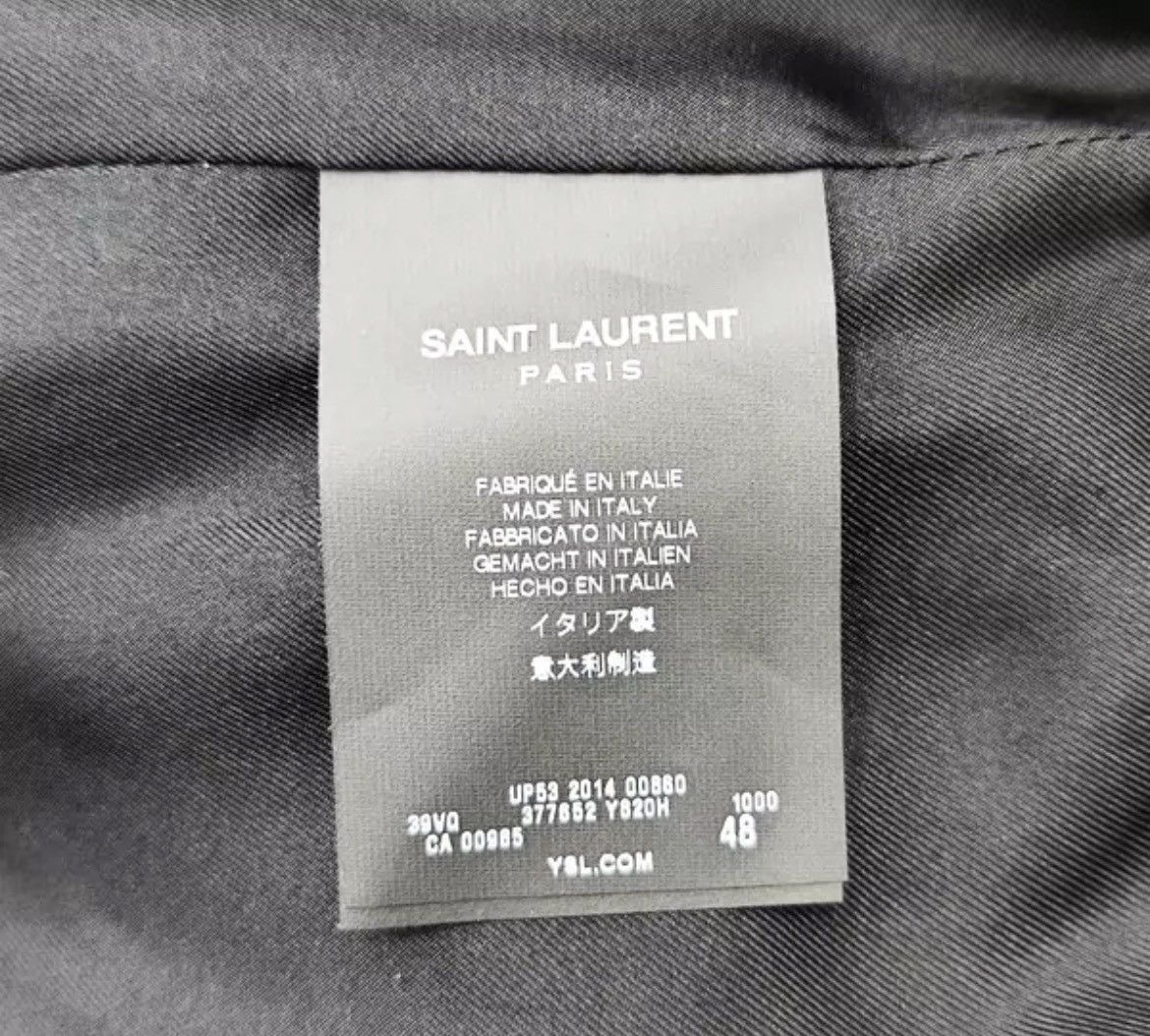 Hedi Slimane × Saint Laurent Paris SS15 Mr X embellished sequin satin bomber jacket Size US M / EU 48-50 / 2 - 6 Thumbnail