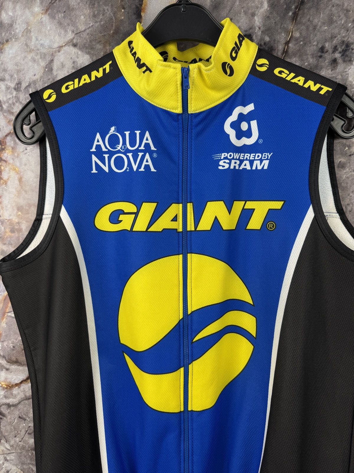 Giant Vintage Giant Cycling Jersey Vest Blue/Yellow SRAM Size US L / EU 52-54 / 3 - 5 Thumbnail