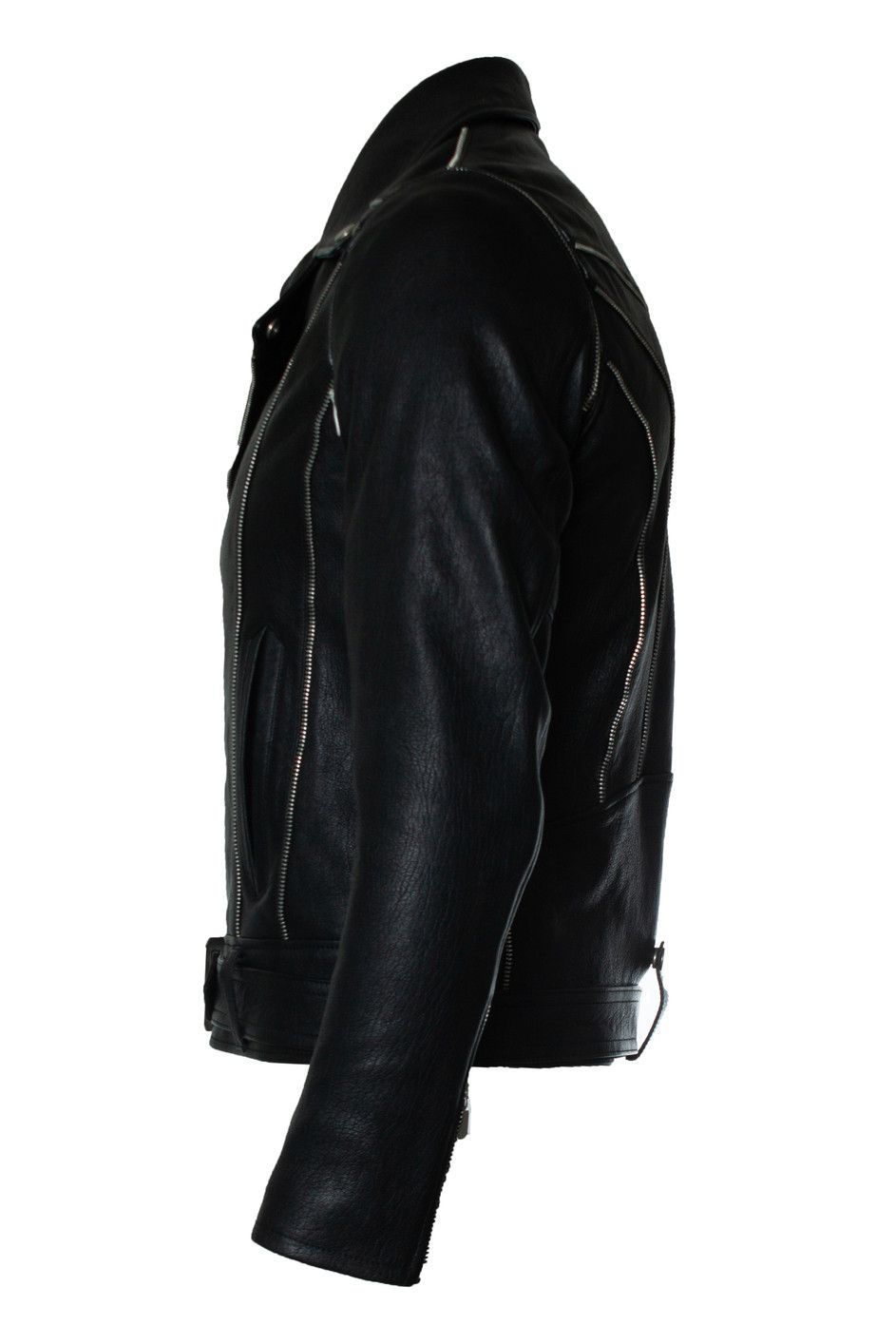 Saint Laurent Paris Saint Laurent, 2015 multi zipper leather jacket Size US M / EU 48-50 / 2 - 2 Thumbnail