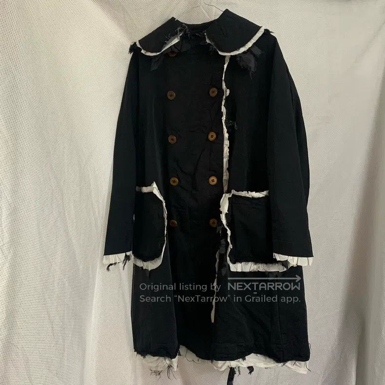 Comme des Garcons Comme Des Garcons Black doll collar double-breasted coat Size XS / US 0-2 / IT 36-38 - 1 Thumbnail