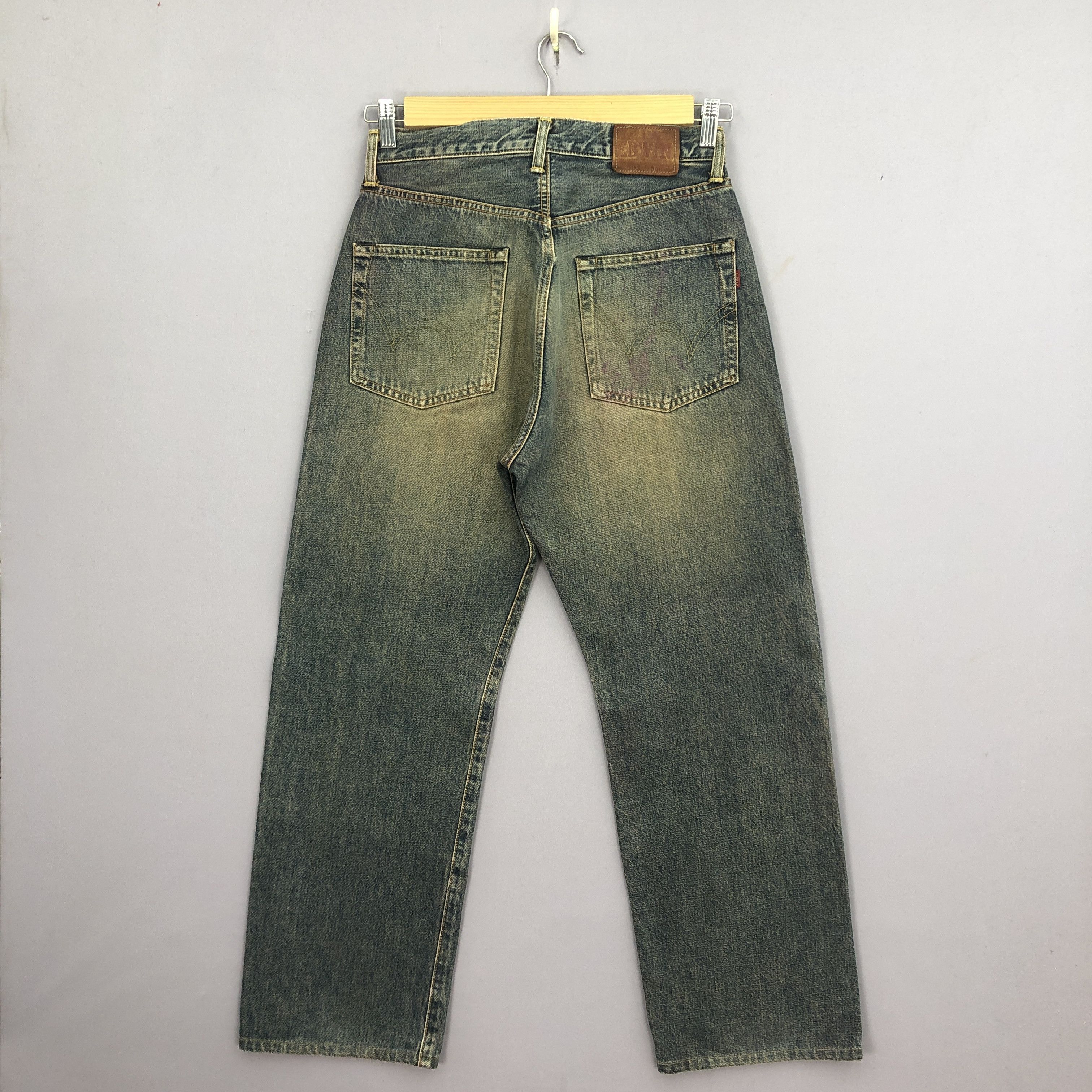 Japanese Brand Vintage 90s Edwin 505 Redline Jeans Mud Wash Selvedge Denim Size 28" / US 6 / IT 42 - 2 Thumbnail