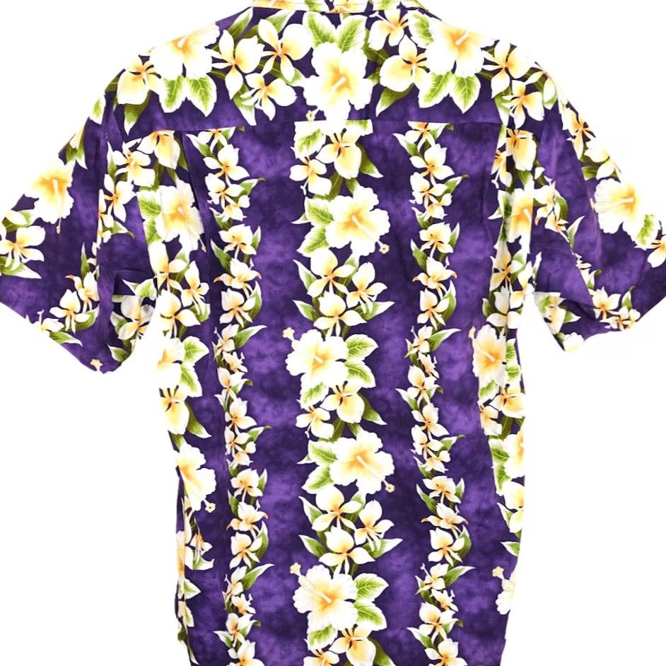 Vintage VINTAGE Royal Hawaiian Creations Shirt Mens Large Purple Cotton Button-Up Short Sleeve Hawaii Floral Theme Mens Size US L / EU 52-54 / 3 - 4 Thumbnail