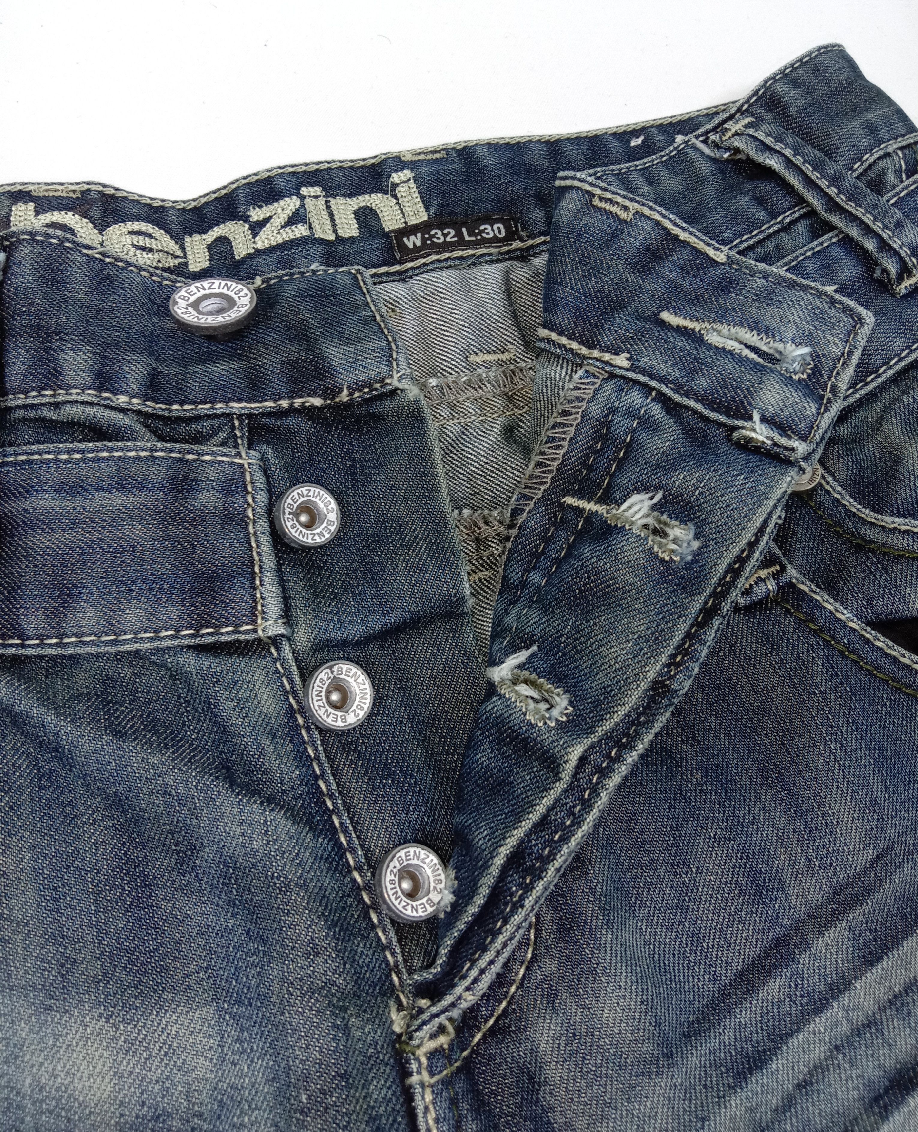Japanese Brand Vintage Japanese Benzini Multi Pocket Buckle Back Jeans Size US 32 / EU 48 - 9 Thumbnail