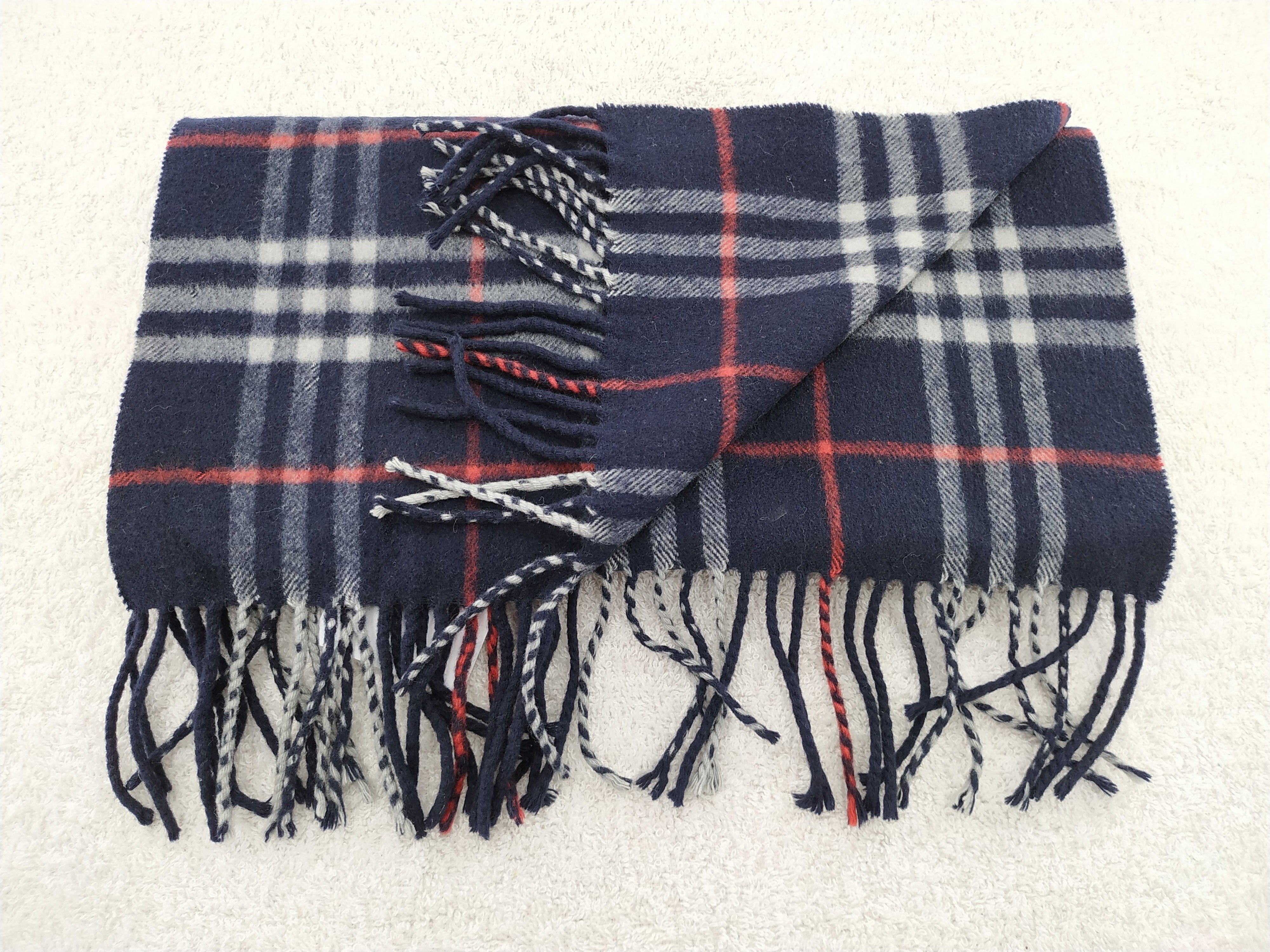 Burberry × Vintage Burberry Scarf / Muffler / Neckwear - WW226 Size ONE SIZE - 4 Thumbnail