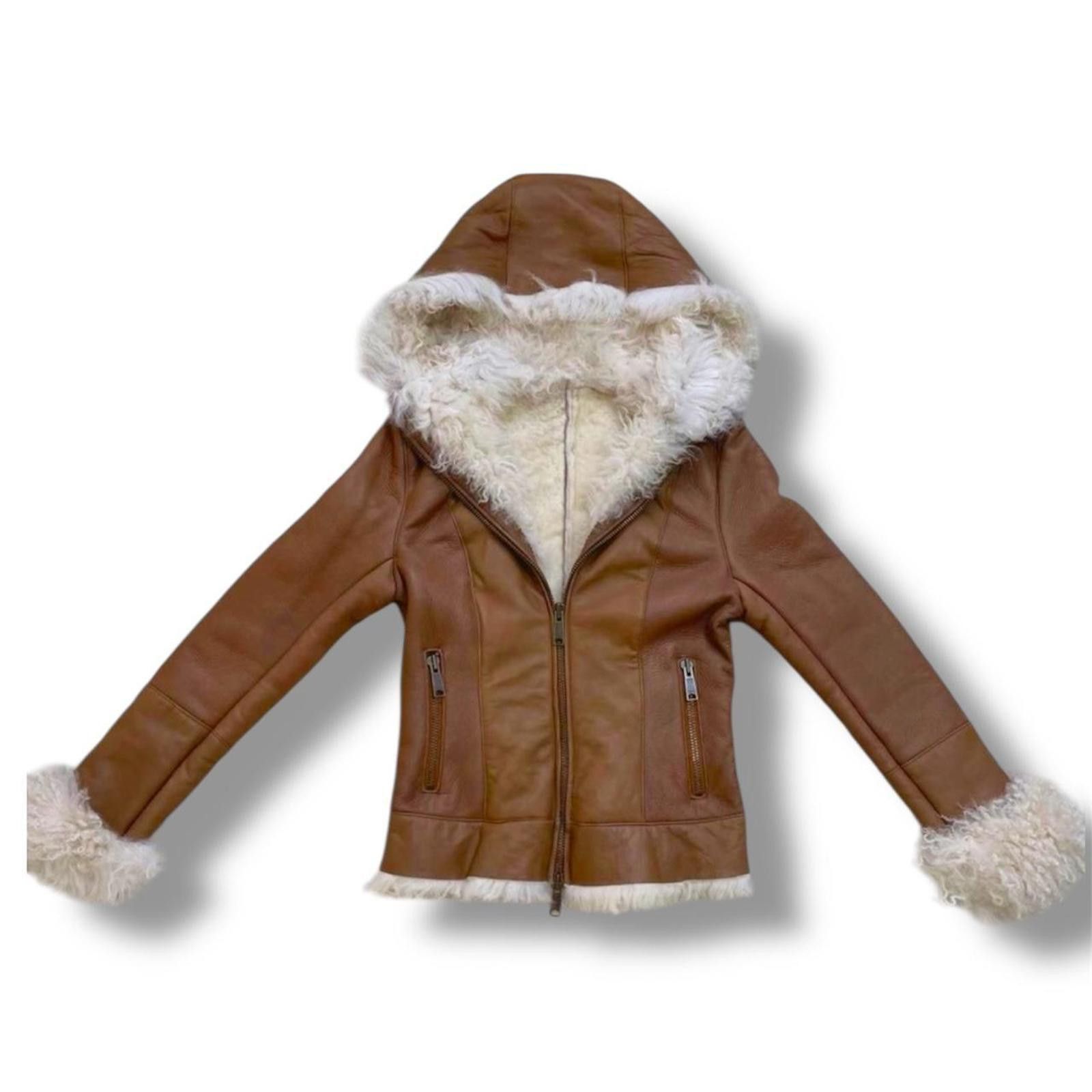 Other Real sheepskin and fur fairy penny lane coat with hoodie Size XS / US 0-2 / IT 36-38 - 1 Thumbnail