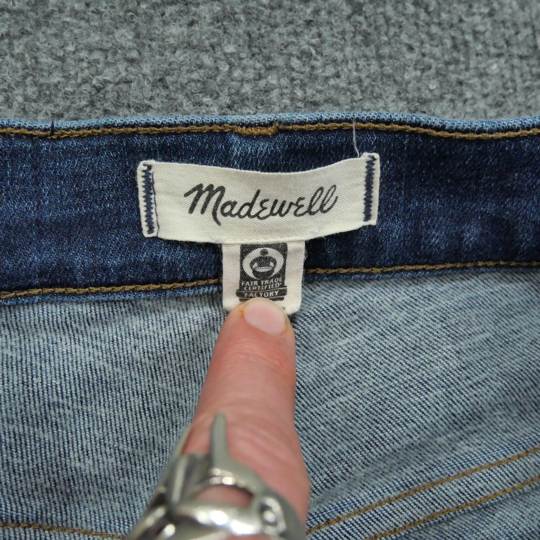 Madewell Madewell Jeans Womens Blue 25 High Rise Skinny Stretch Denim Pants 26x28 Jeans Size 42" / US 20 - 4 Thumbnail