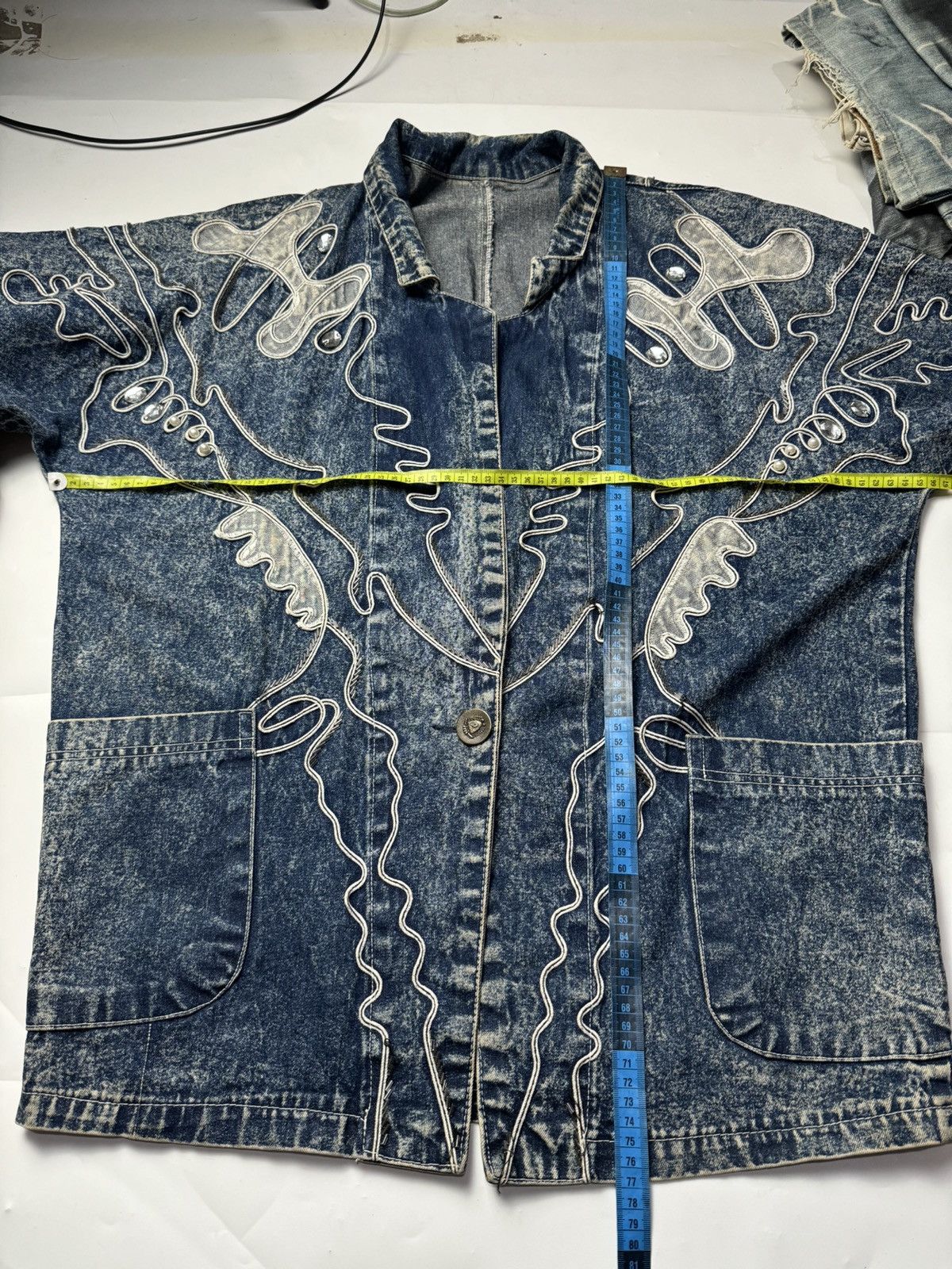 If Six Was Nine × Japanese Brand × Le Grande Bleu (L.G.B.) Japanese Style Denim Like Blazer Issey ys style Size US L / EU 52-54 / 3 - 9 Thumbnail
