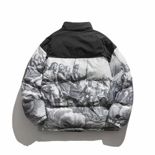 Other BLACK FRIDAY SALE Biblical Scene Print Puffer Jacket Coat Size US M / EU 48-50 / 2 - 2 Thumbnail
