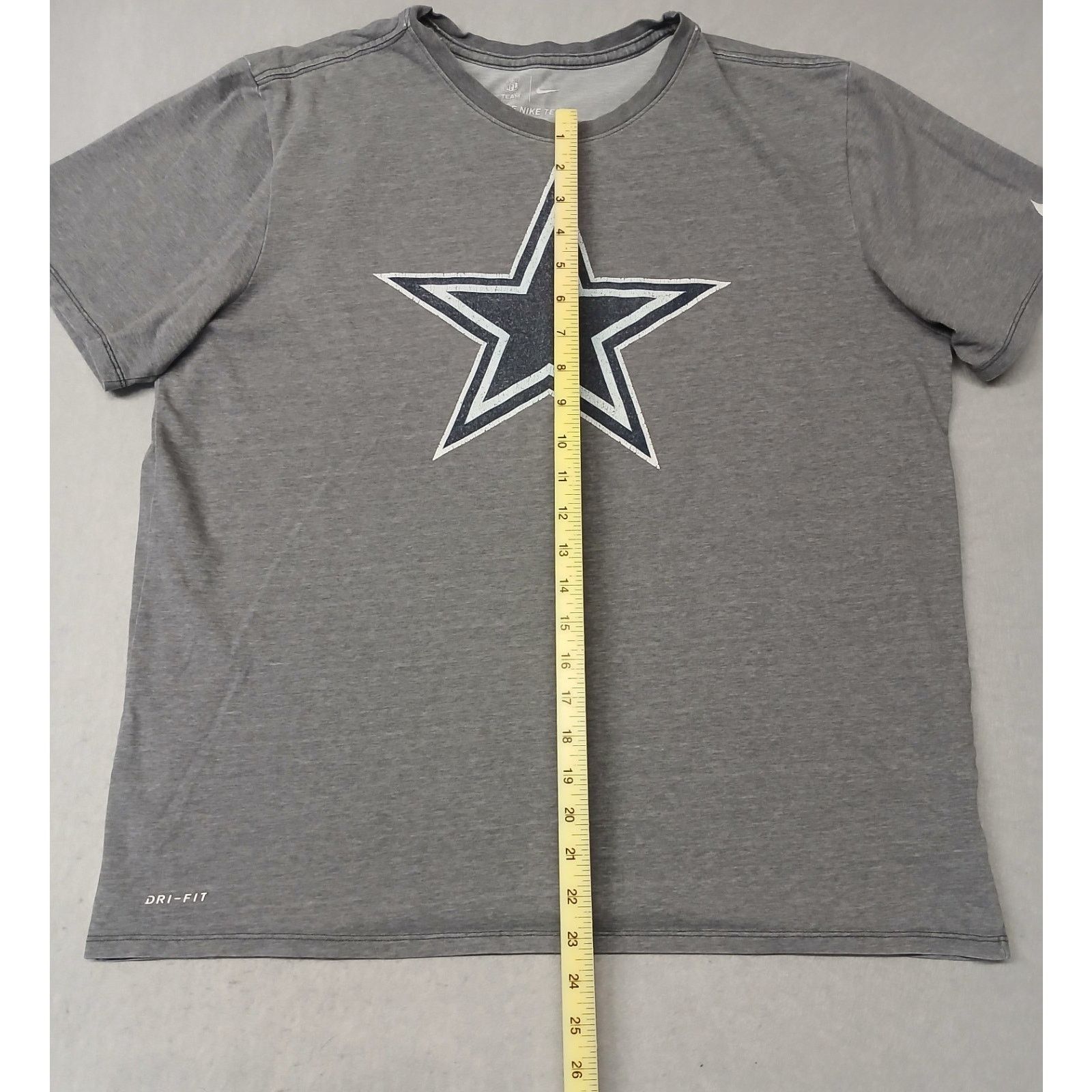 Nike Nike Tee (XL) Men's Gray Faded Dallas Cowboys Dri-Fit Shirt Size US XL / EU 56 / 4 - 2 Thumbnail
