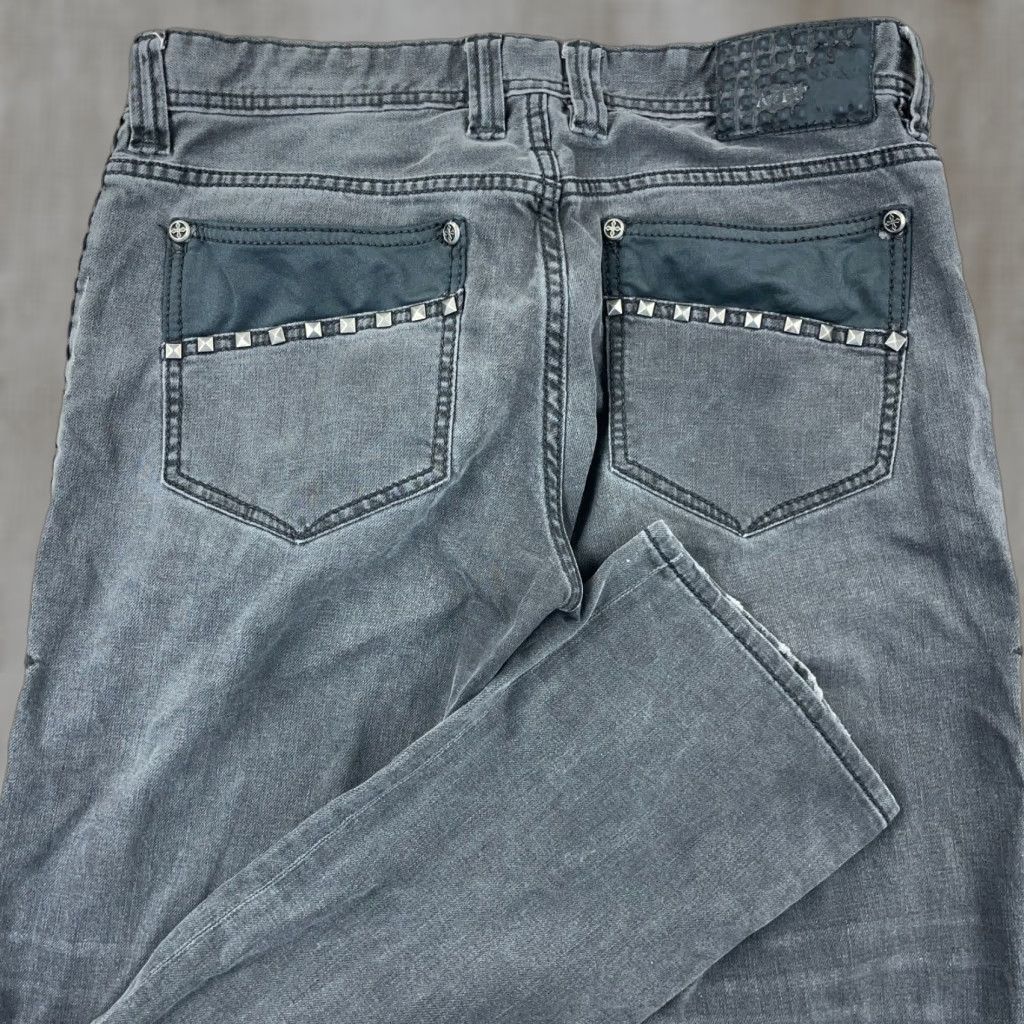 Affliction VINTAGE Affliction Men Jeans 34x31 Slim Straight Leg Black Cotton Streetwear Punk Grunge Retro Classic Male Size US 34 / EU 50 - 1 Thumbnail