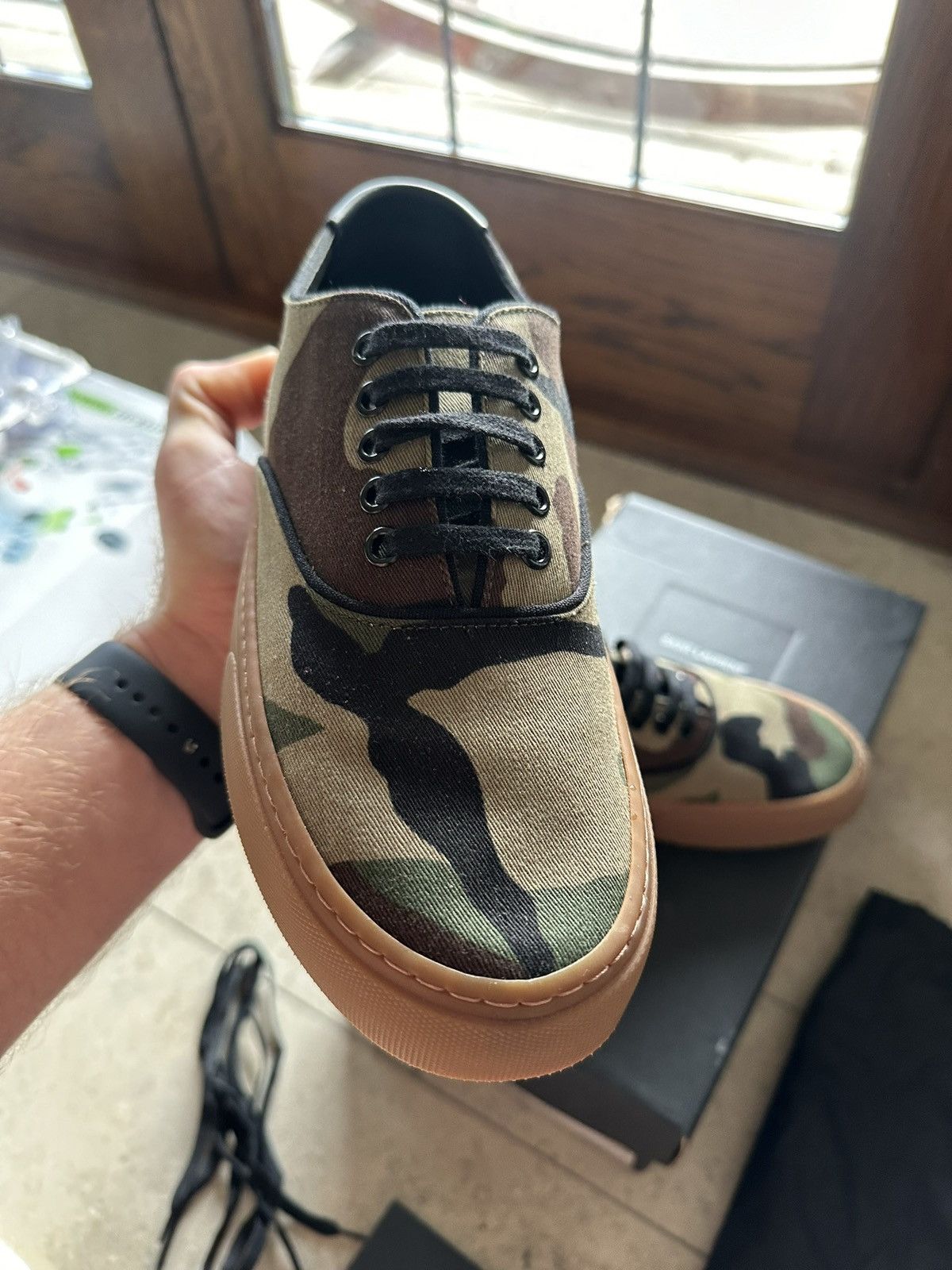 Saint Laurent Paris Saint Laurent Venice low top sneaker camouflage camo hi 41.5 Size US 8.5 / EU 41-42 - 5 Thumbnail