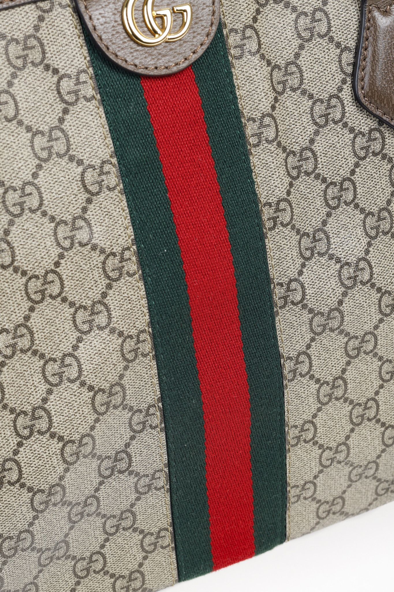 Gucci Gucci Ophidia Medium GG Supreme Canvas Tote Bag Size ONE SIZE - 9 Thumbnail