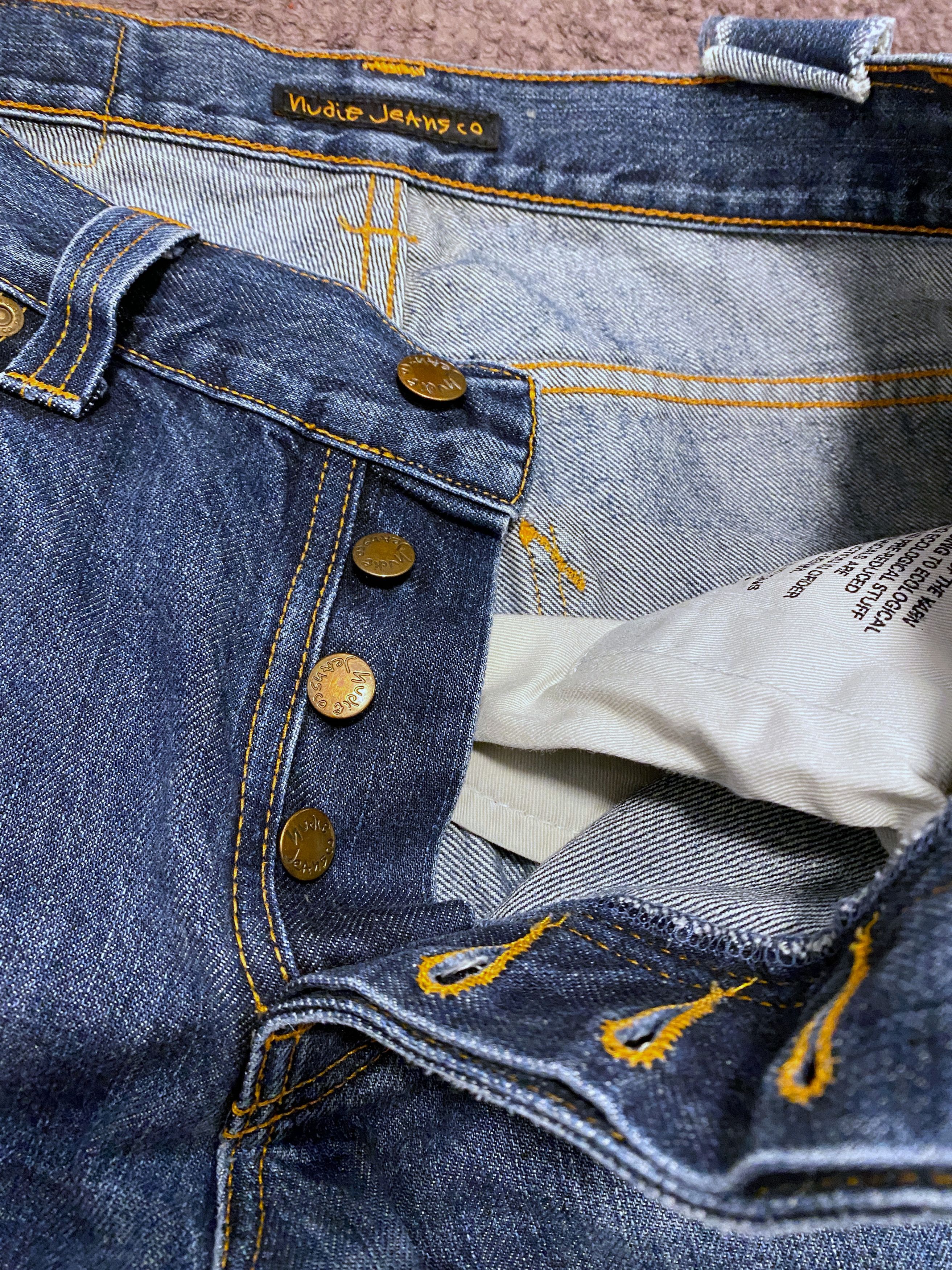 Denime Nudie Jeans Grim Tim Dry Dirt Organic size W 30 L 34 Size US 30 / EU 46 - 4 Thumbnail