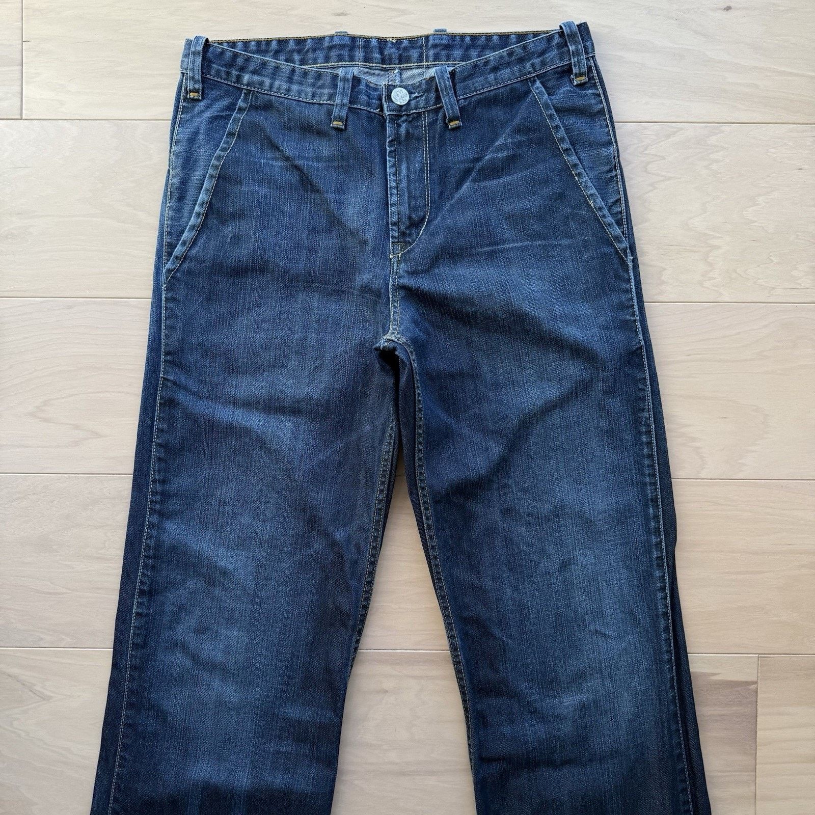 Levi's × Vintage Vintage Levis Jeans 32 Blue Y2K Western Denim Workwear Size US 32 / EU 48 - 3 Thumbnail