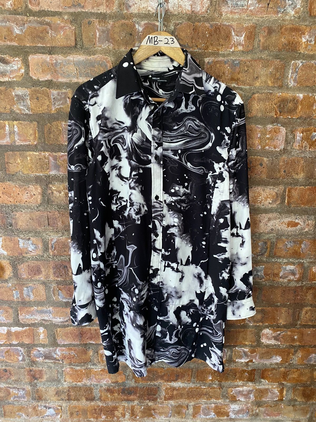 Shellac 2000s Shellac x Semantic Design Marble Galaxy long shirt Size US L / EU 52-54 / 3 - 2 Thumbnail