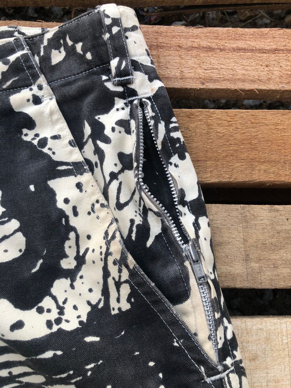 GOODENOUGH Goodenough -Hiroshi Fujiwara- Paint Splatter Cargo Pants Size US 34 / EU 50 - 5 Thumbnail