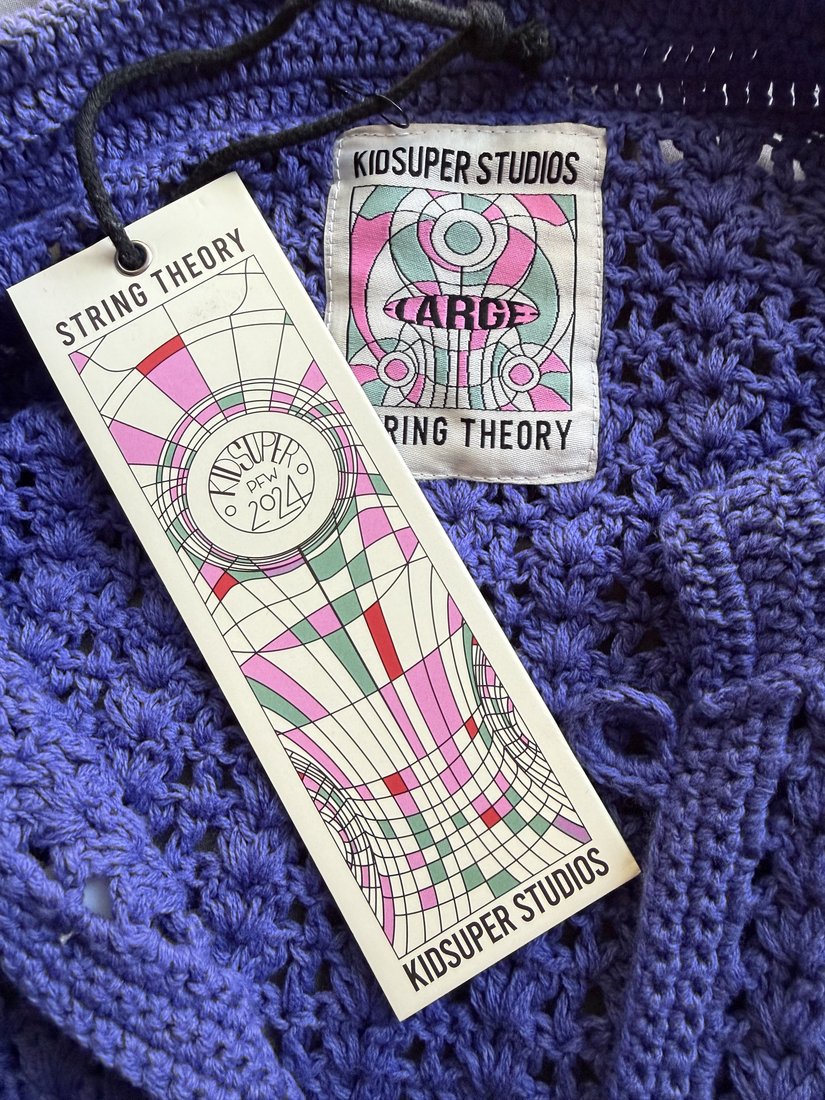 KidSuper Crochet Longleeve [Purple] Size US L / EU 52-54 / 3 - 4 Thumbnail