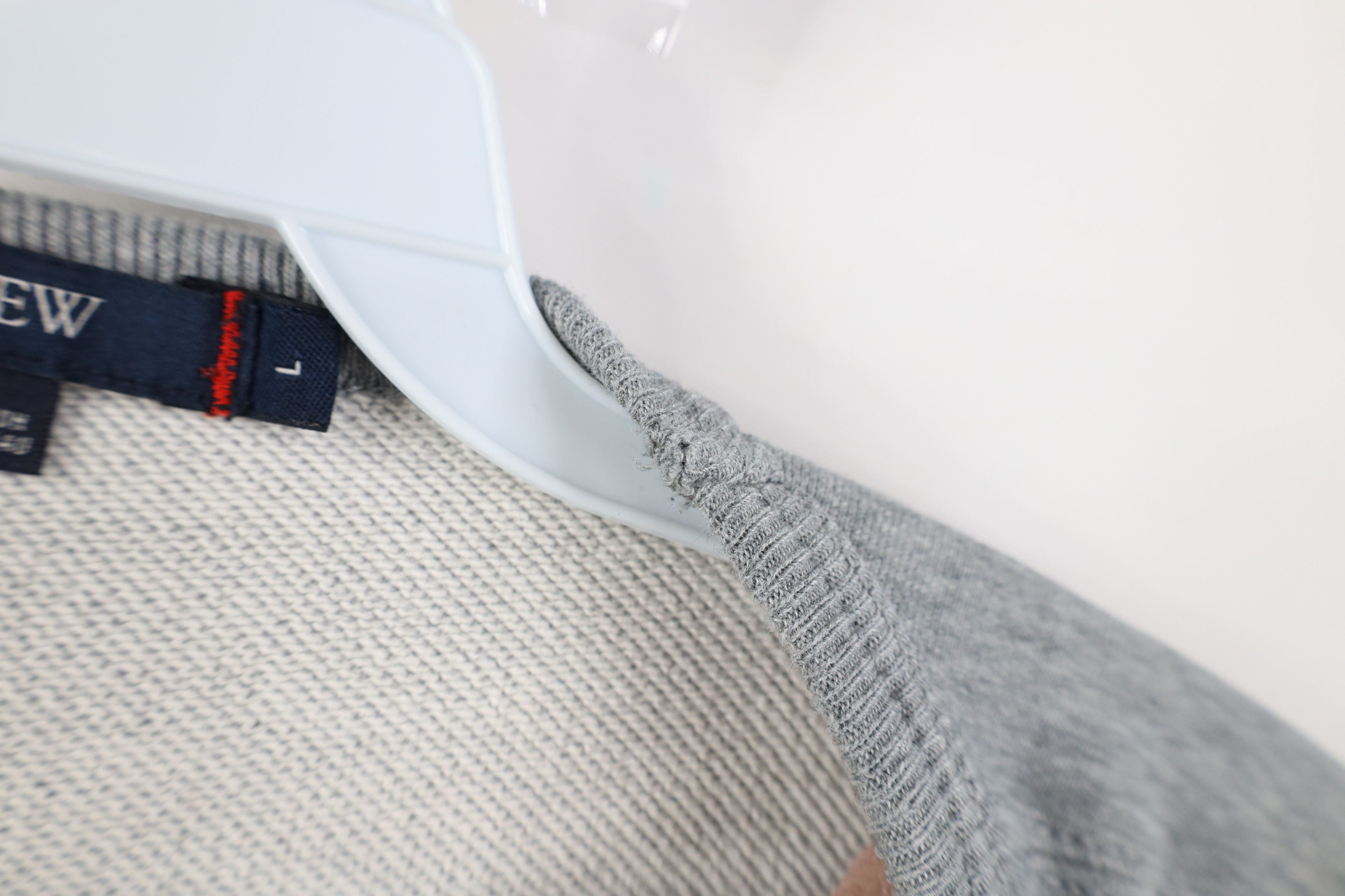 J.Crew Vintage Y2K J Crew Terry Cloth Crewneck Sweatshirt Gray Size US L / EU 52-54 / 3 - 6 Thumbnail