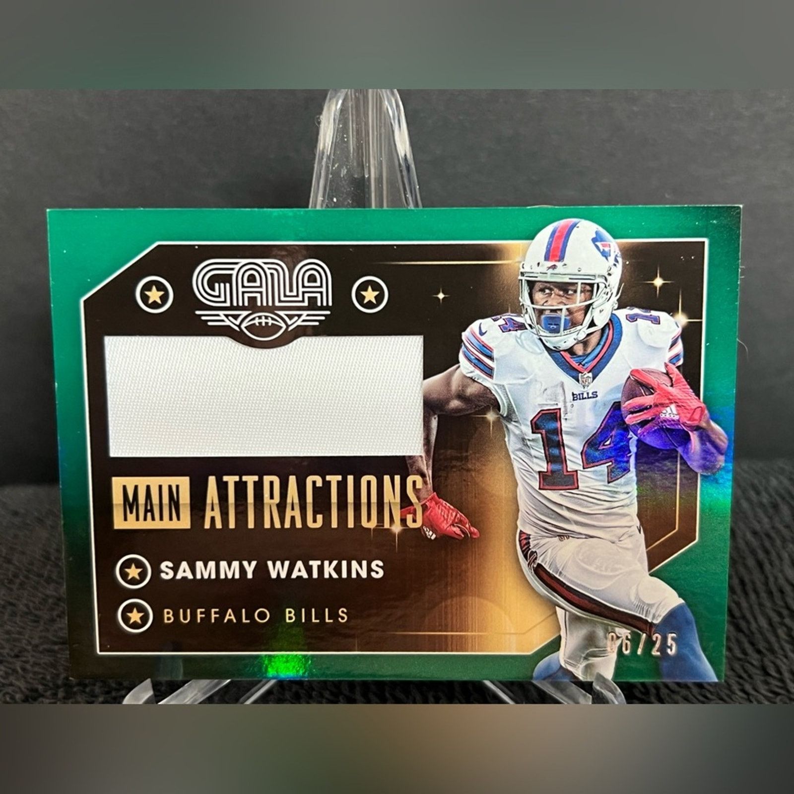 NFL 2016 Sammy Watkins Panini Gala Game WORN Jersey Rookie Bills Size ONE SIZE - 1 Thumbnail