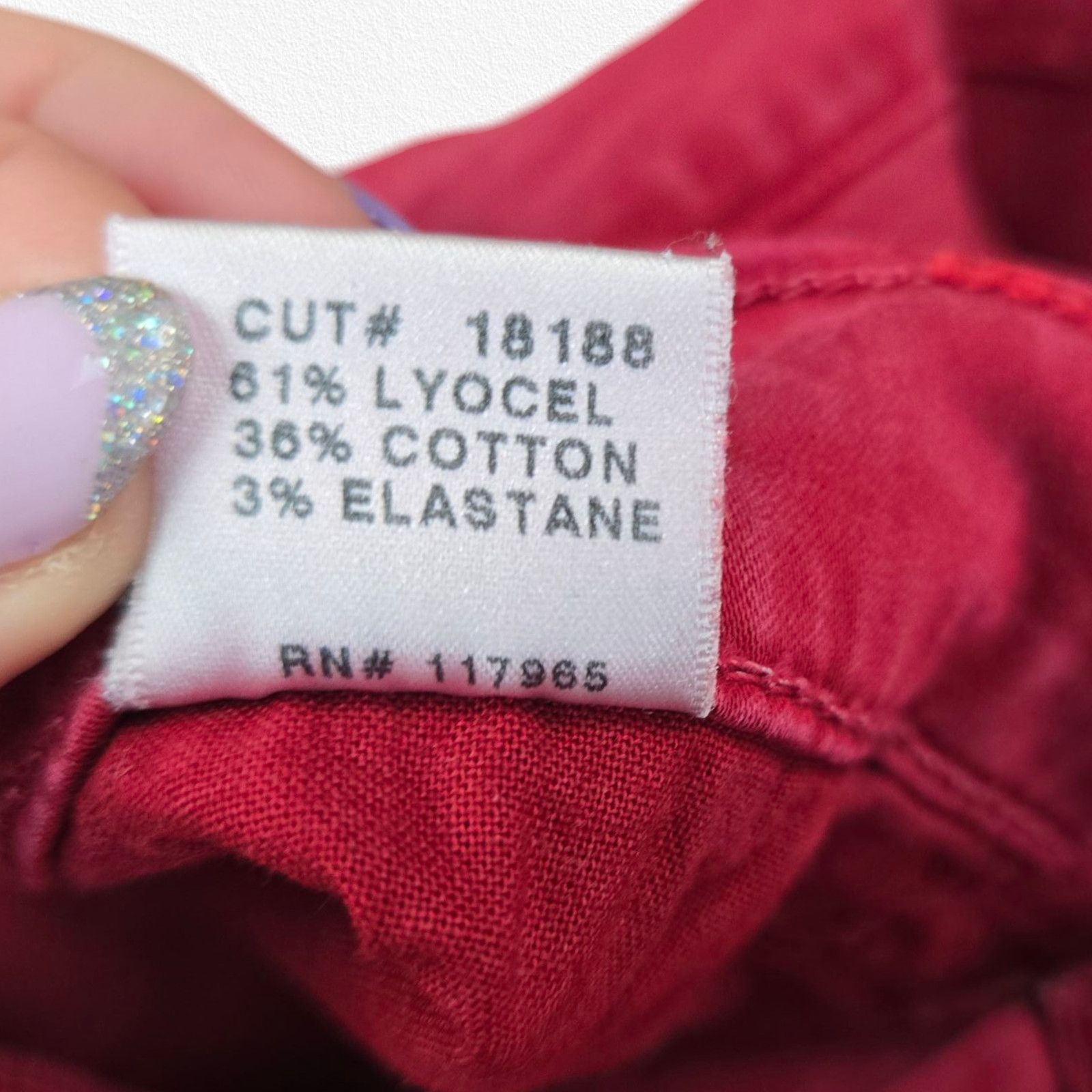 J Brand J Brand Red Zippered Ankle Skinny Jeans Size 27 Size 27" / US 4 / IT 40 - 6 Thumbnail