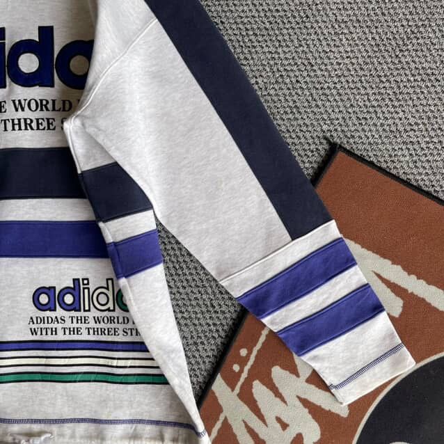 Adidas Three stripes adidas big logo vintage Size US L / EU 52-54 / 3 - 5 Thumbnail