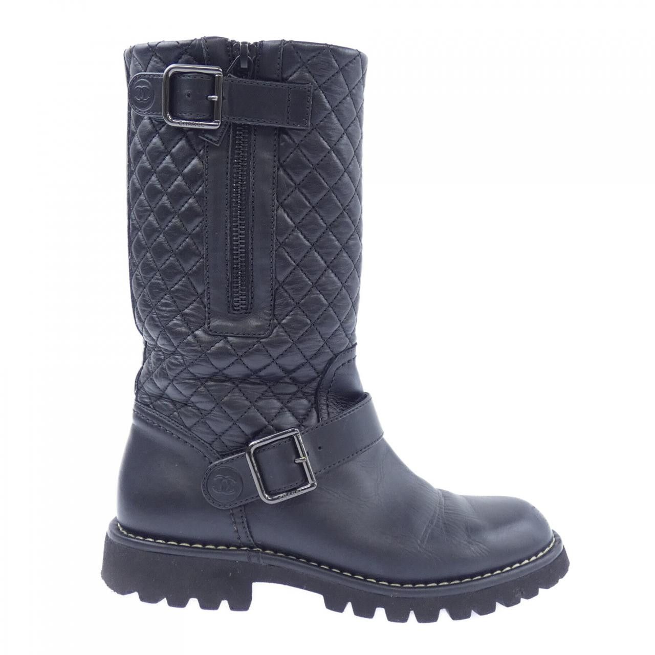 Chanel Chanel Chanel High Boots Supple Calf Boots Leather Shoes G28566Y07860 DUTY FREE for USA Size ONE SIZE - 1 Thumbnail