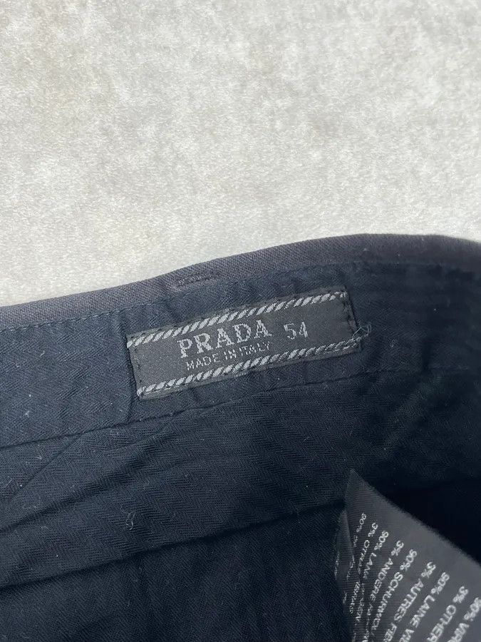 Prada 2000s Prada Black Tailored Pants Size US 34 / EU 50 - 9 Thumbnail