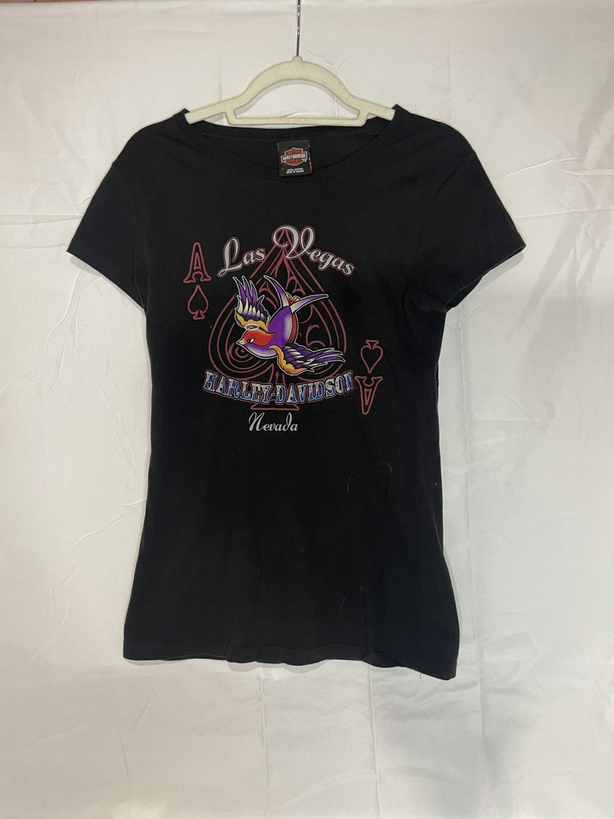 Harley Davidson 2000 Harley Davidson Las Vegas Nevada Aces & Doves Tight Fit Size M / US 6-8 / IT 42-44 - 1 Thumbnail