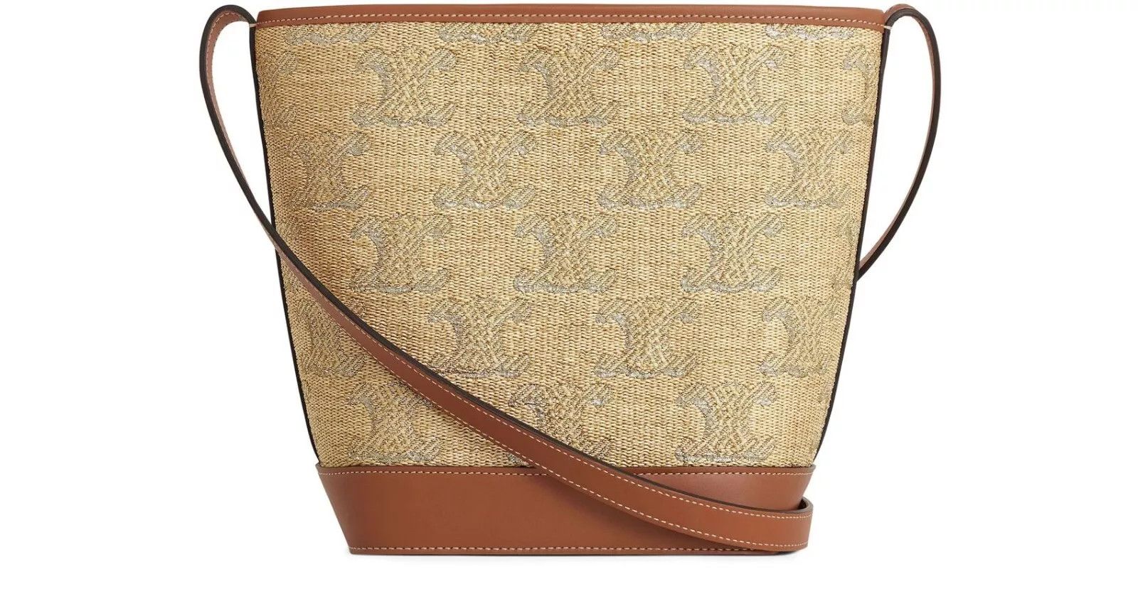 Celine CELINE Natural/Brown Triomphe Bucket Bag New And Authentic Size ONE SIZE - 3 Thumbnail
