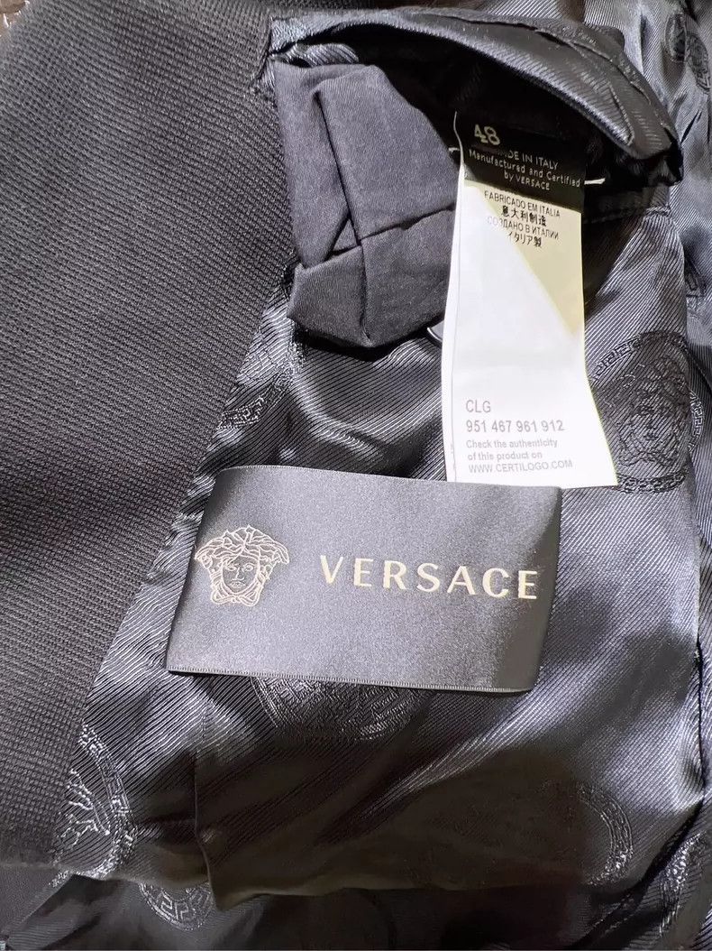 Versace Versace Black cotton leather trim Size US M / EU 48-50 / 2 - 8 Thumbnail
